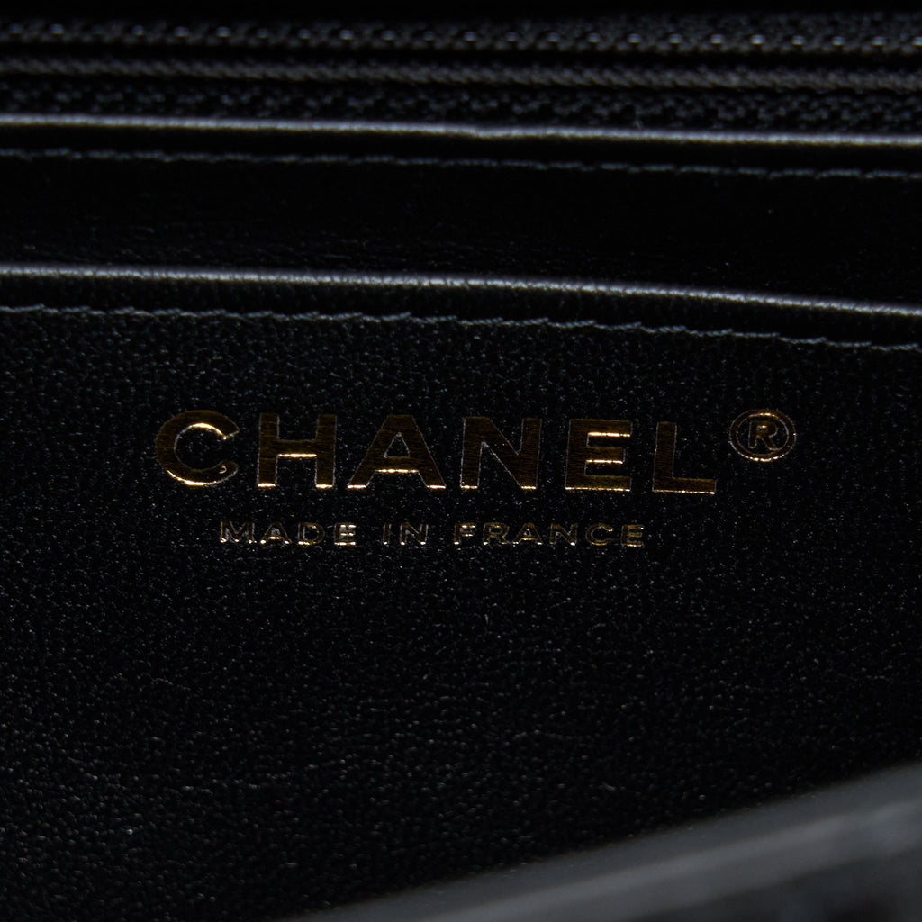 Chanel Mini 2.55 Reissue Flap Bag Aged Calfskin Black Brushed  (Microchip)
