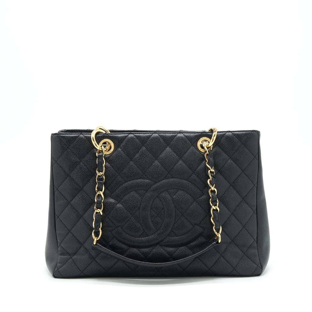 Chanel Grand Shopping Tote Bag Caviar Black