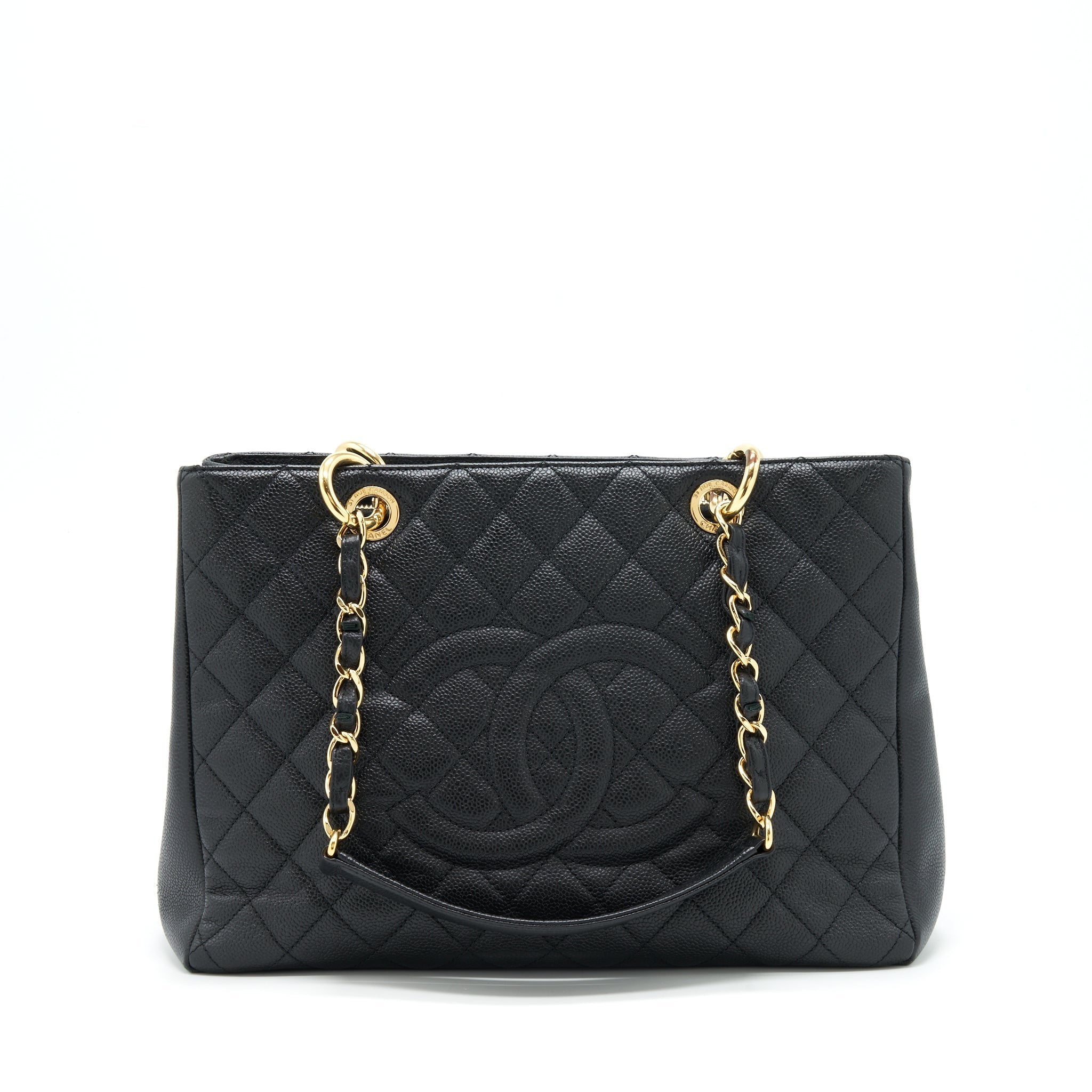 Chanel Grand Shopping Tote Bag Caviar Black