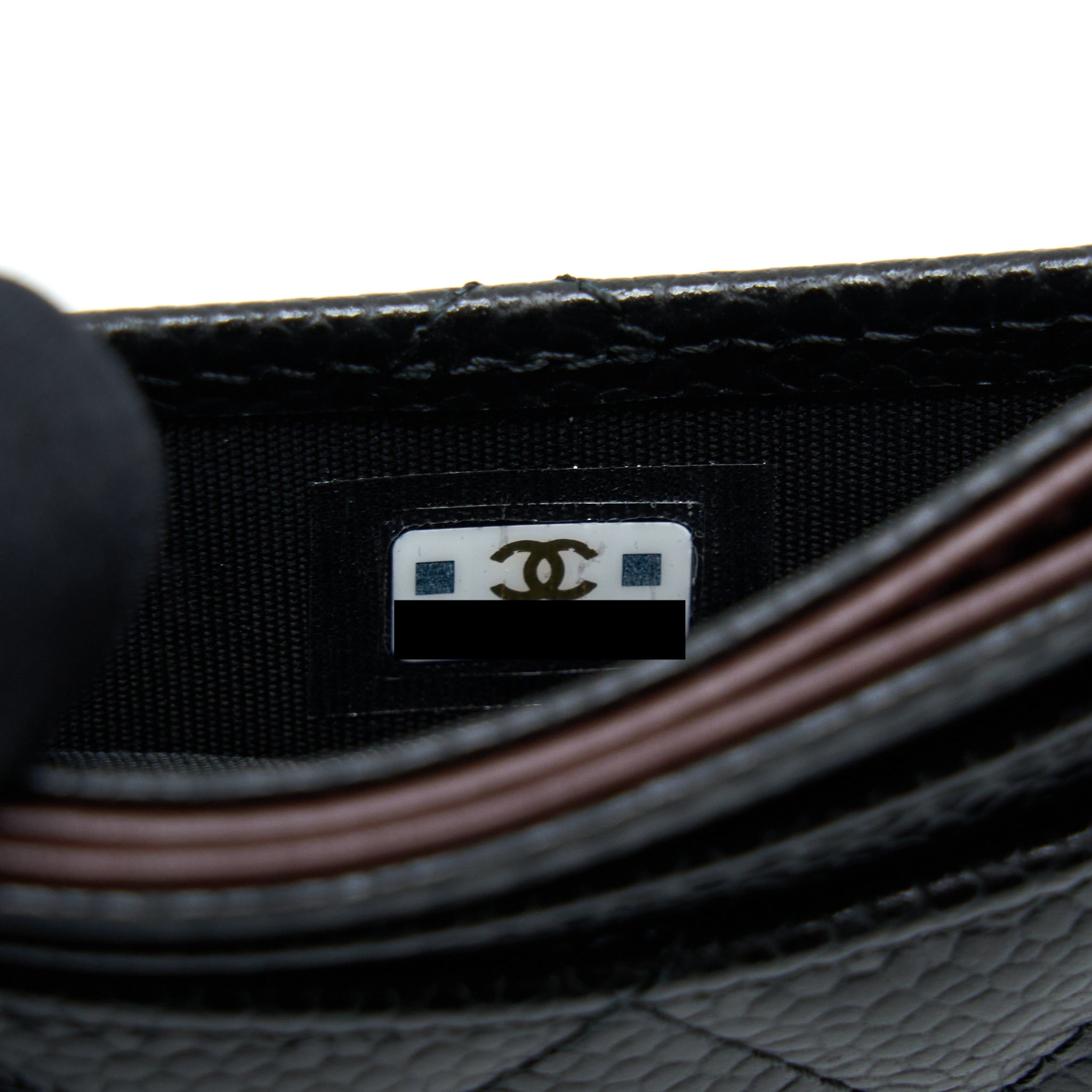 Chanel Class Quilted Card Holder Caviar Black