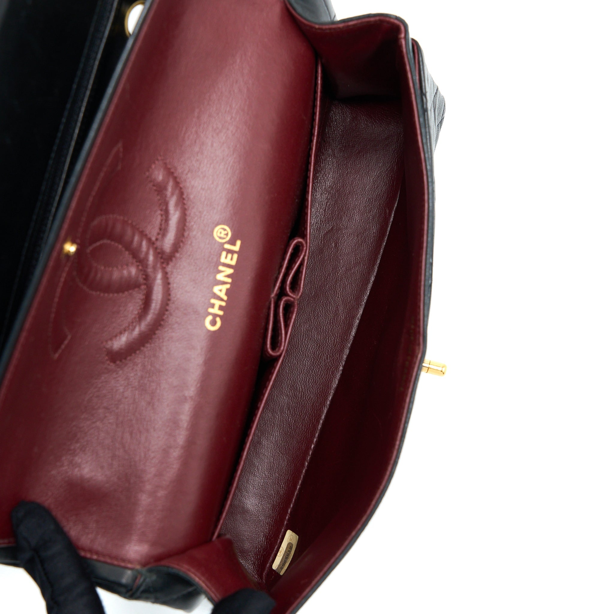 Chanel Vintage Flap Bag Lambskin Black