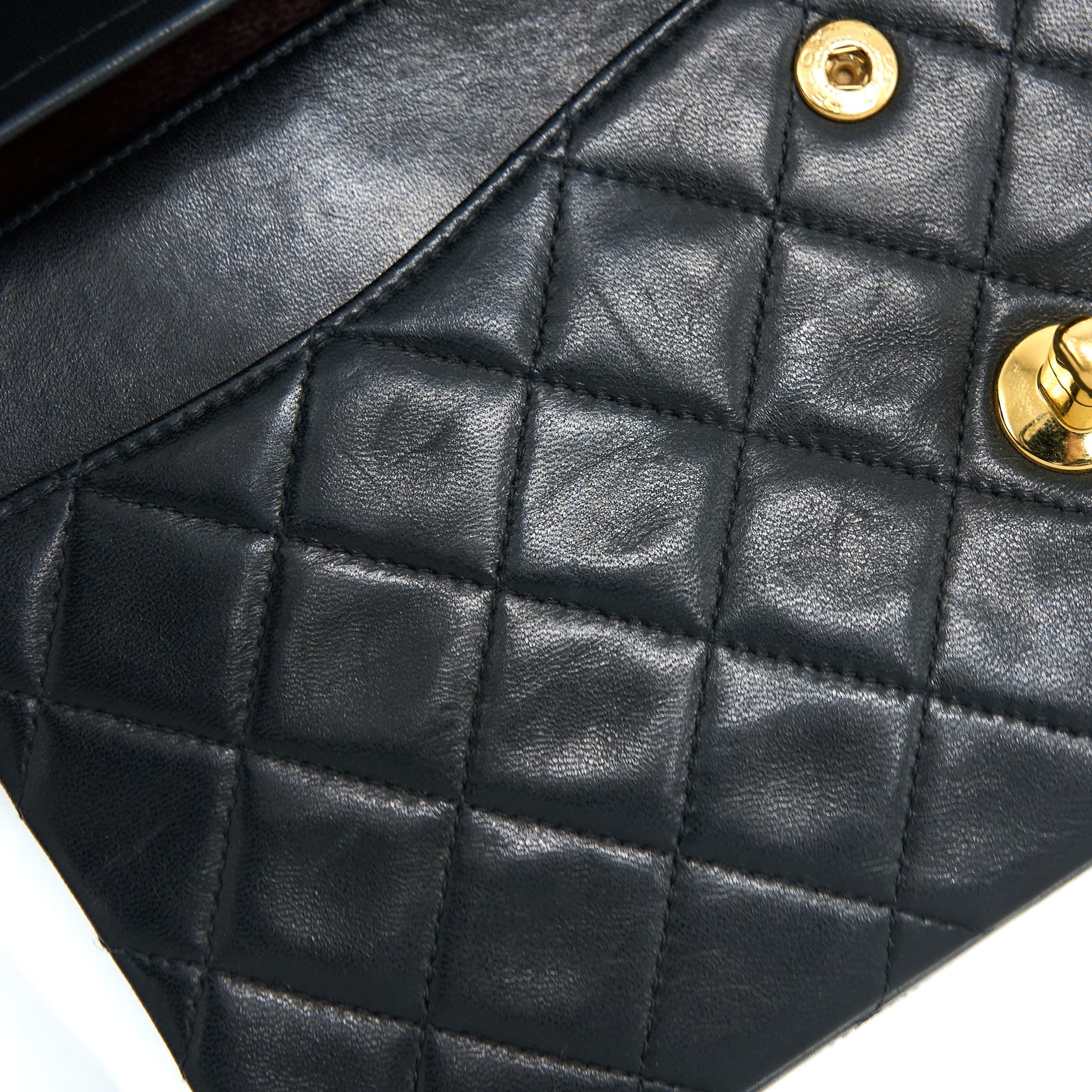 Chanel Vintage Flap Bag Lambskin Black
