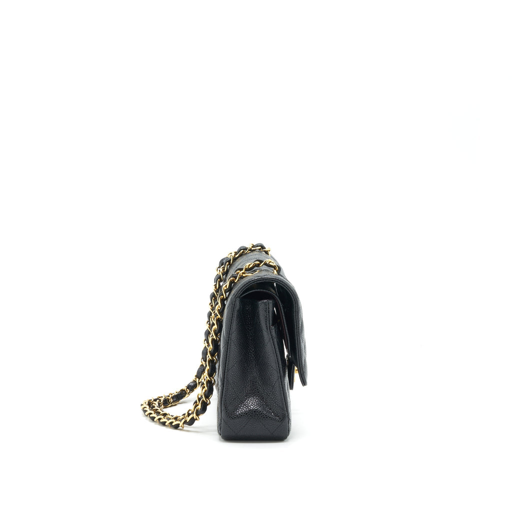Chanel Medium Classic Double Flap Bag Caviar Black