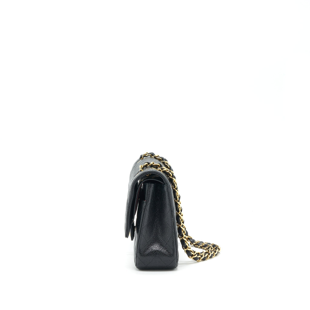 Chanel Medium Classic Double Flap Bag Caviar Black