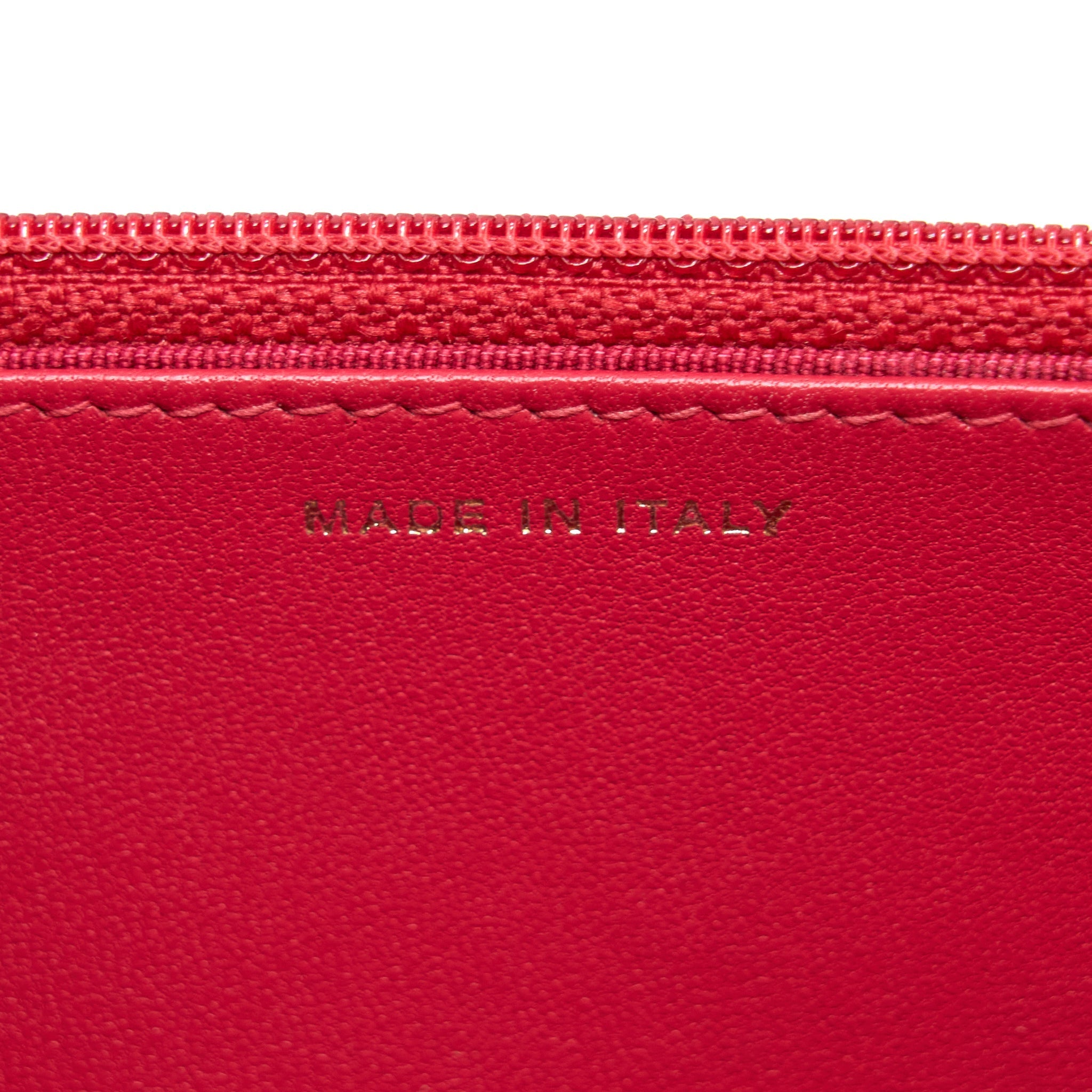 Chanel Classic Wallet On Chain Lambskin Red
