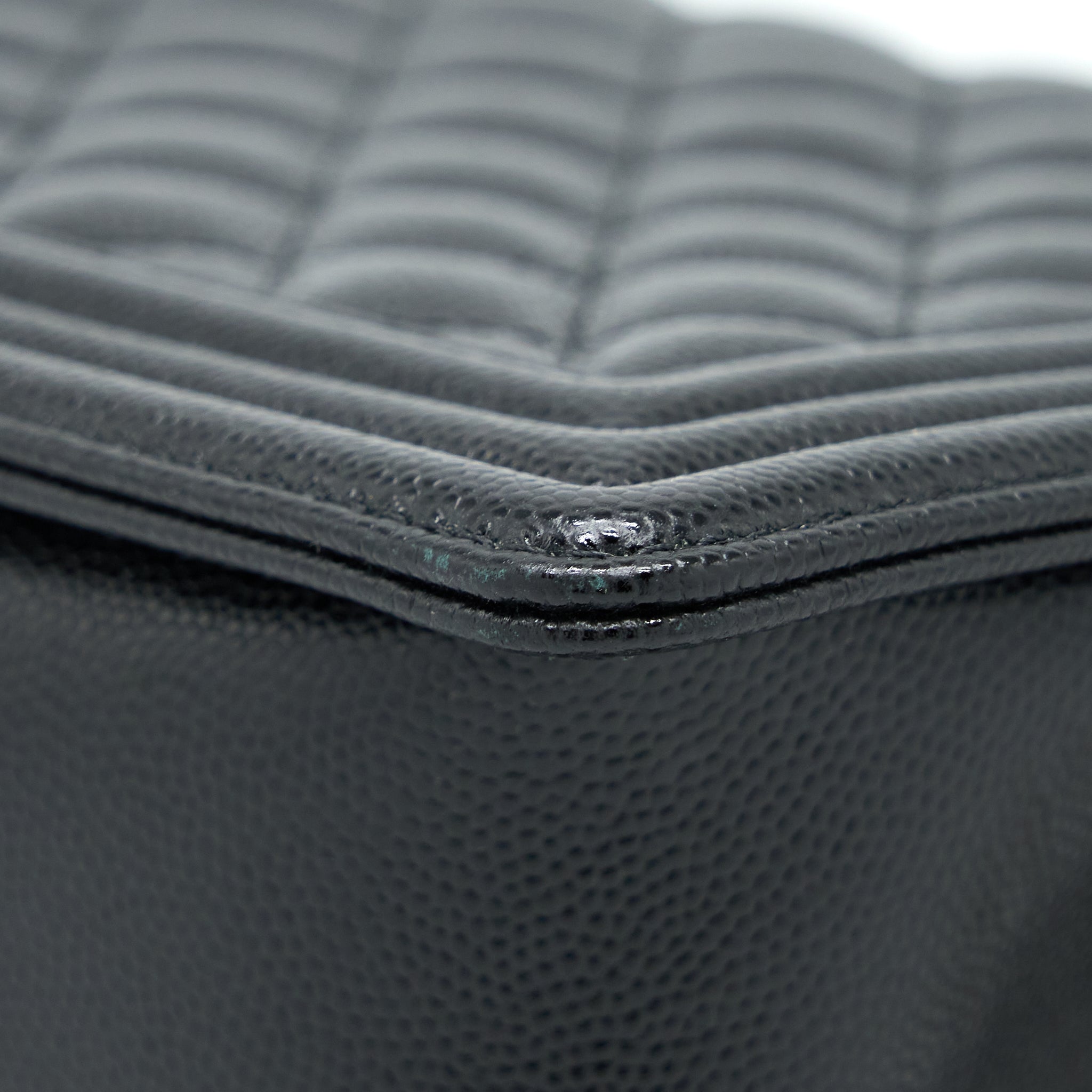 Chanel Boy Bag 28cm Caviar Black Brushed