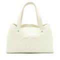 Chanel Large Shopping Tote Bag Caviar Ivory
