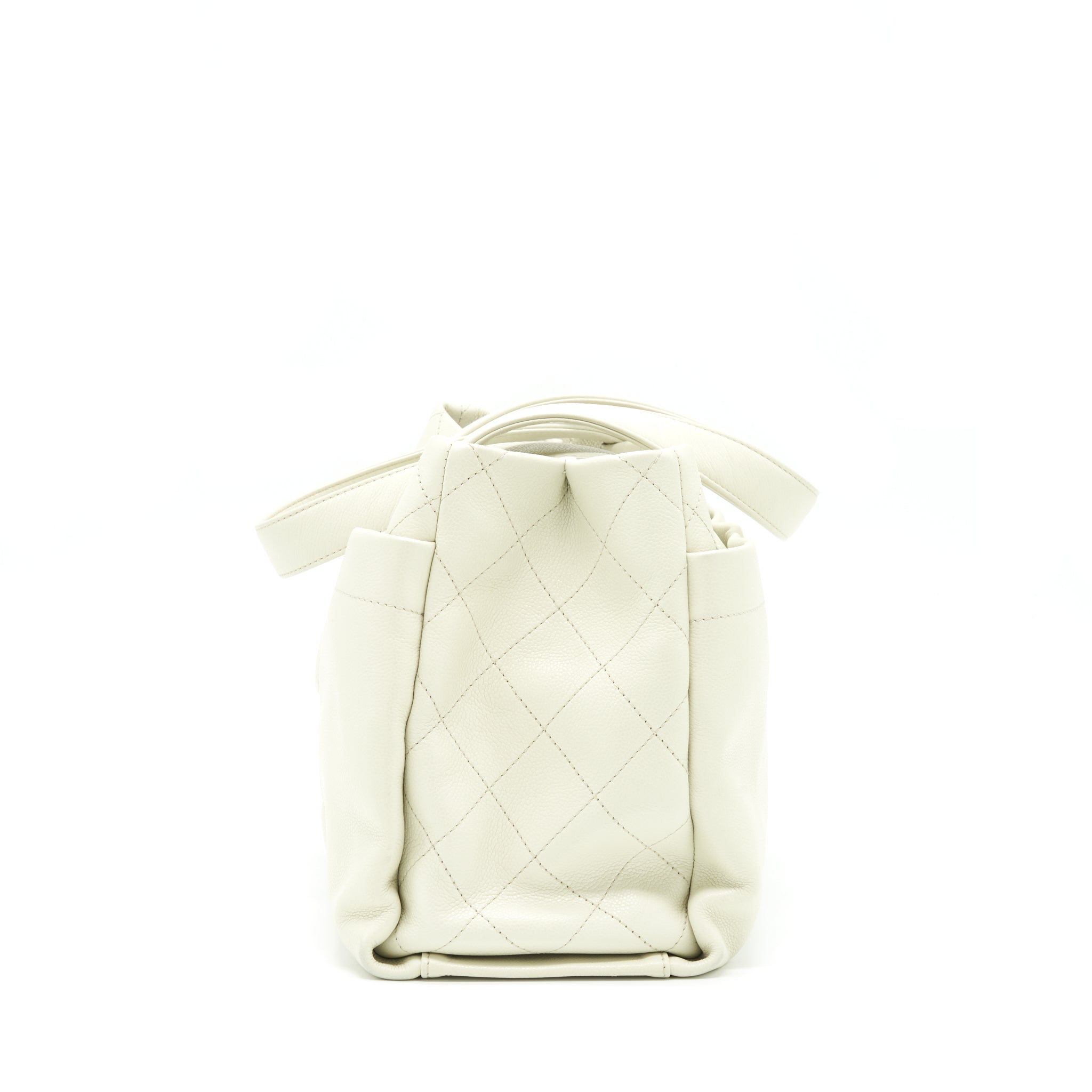 Chanel Large Shopping Tote Bag Caviar Ivory
