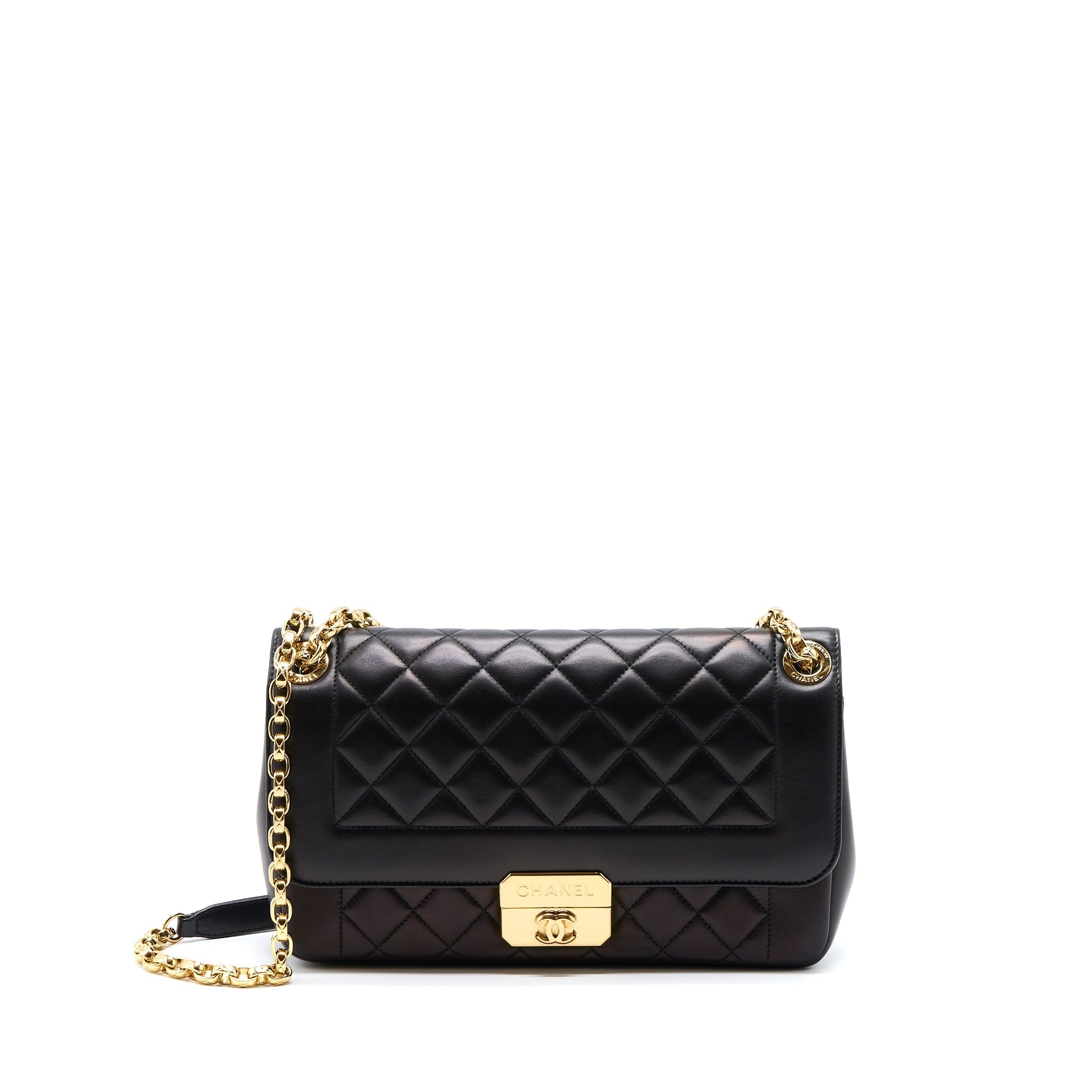 Chanel Seasonal Flap Bag Lambskin Black