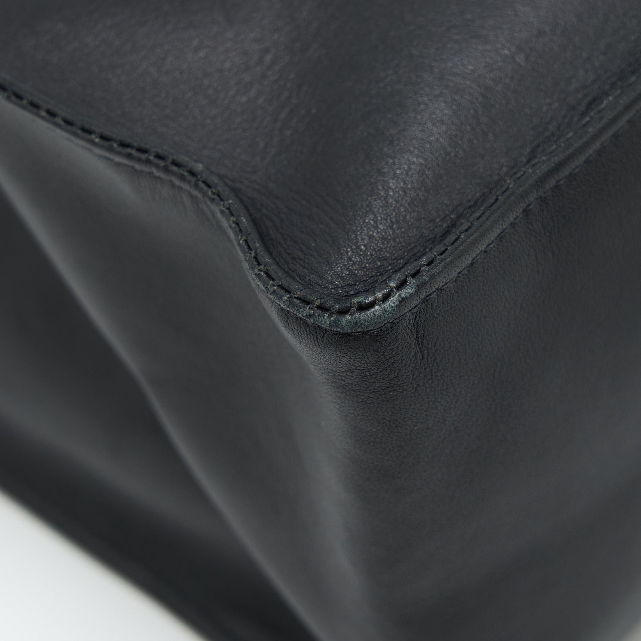 Chanel Vintage CC Timeless Shopping Tote Lambskin Black