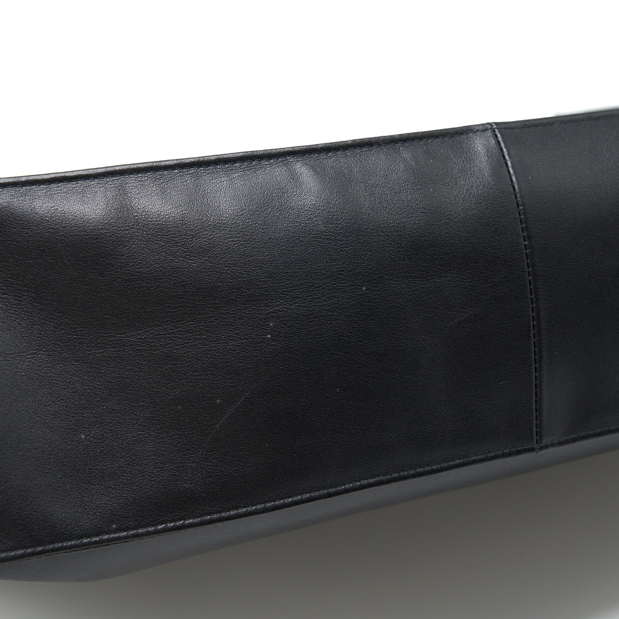 Chanel Vintage CC Timeless Shopping Tote Lambskin Black