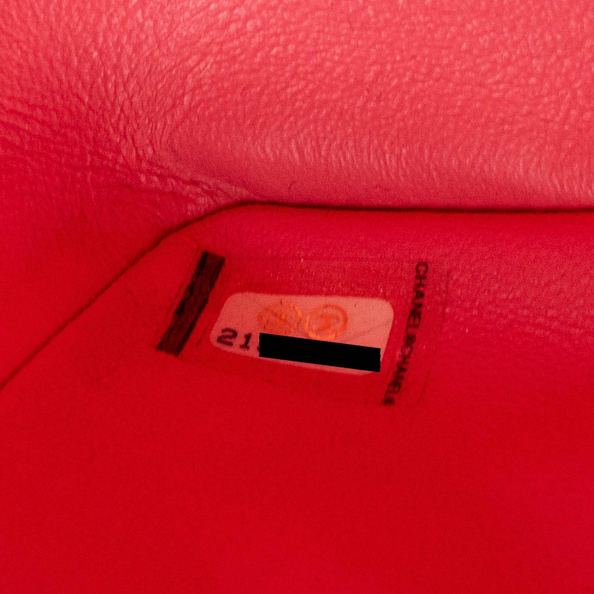 Chanel Mini Square Flap Bag Patent Pink