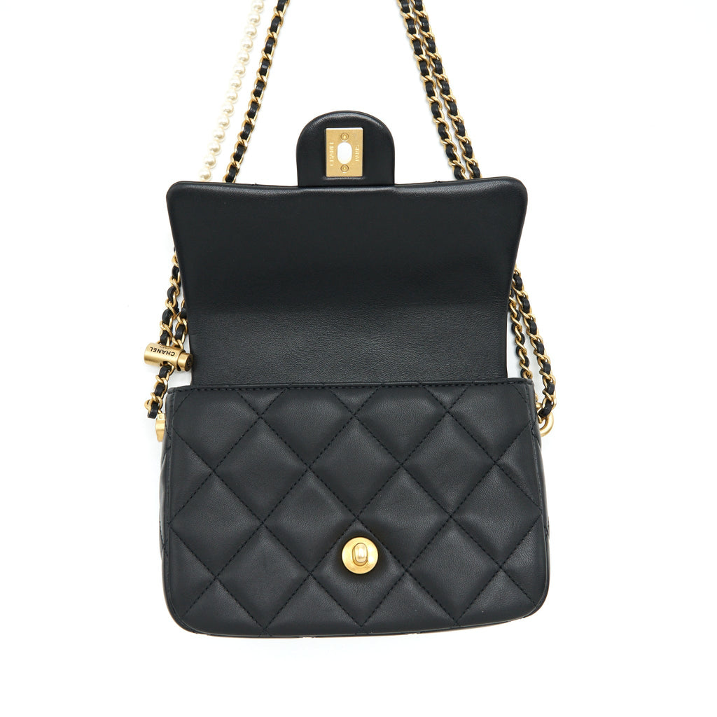 Chanel My Perfect Mini Flap Bag Lambskin Black