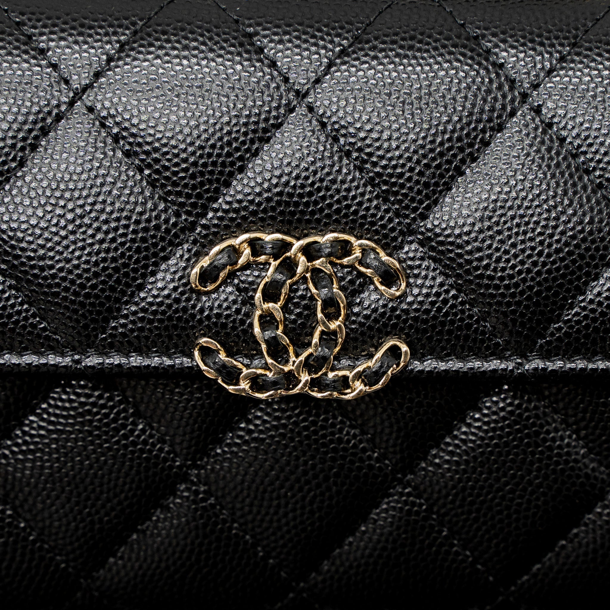 Chanel 23P Top Handle Mini Flap Bag Caviar Black L (Mcrochip)