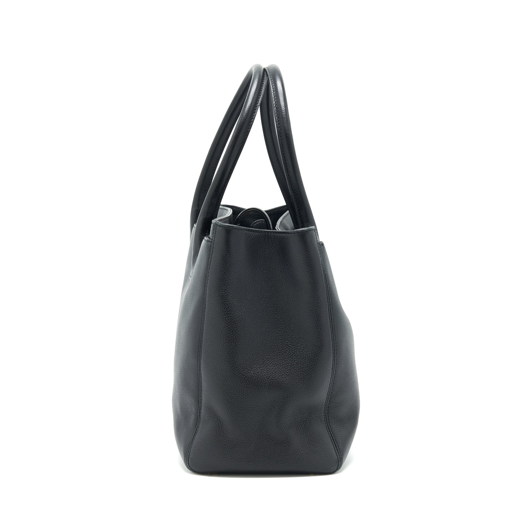 Chanel Cerf Tote bag Grained calfskin black