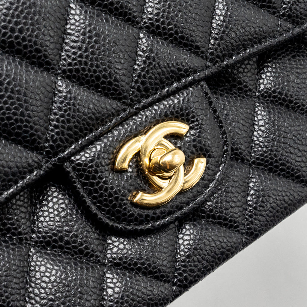 Chanel Medium Classic Double Flap Bag Caviar black