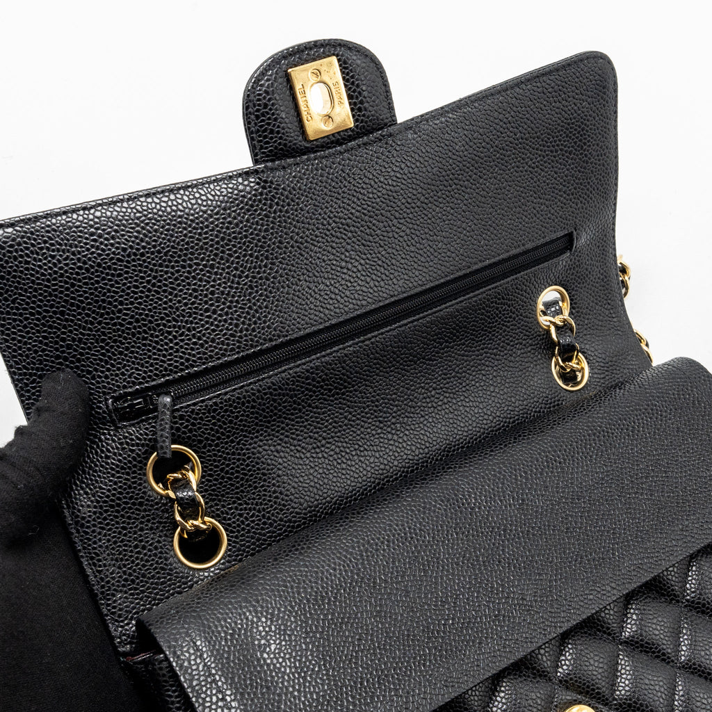 Chanel Medium Classic Double Flap Bag Caviar black