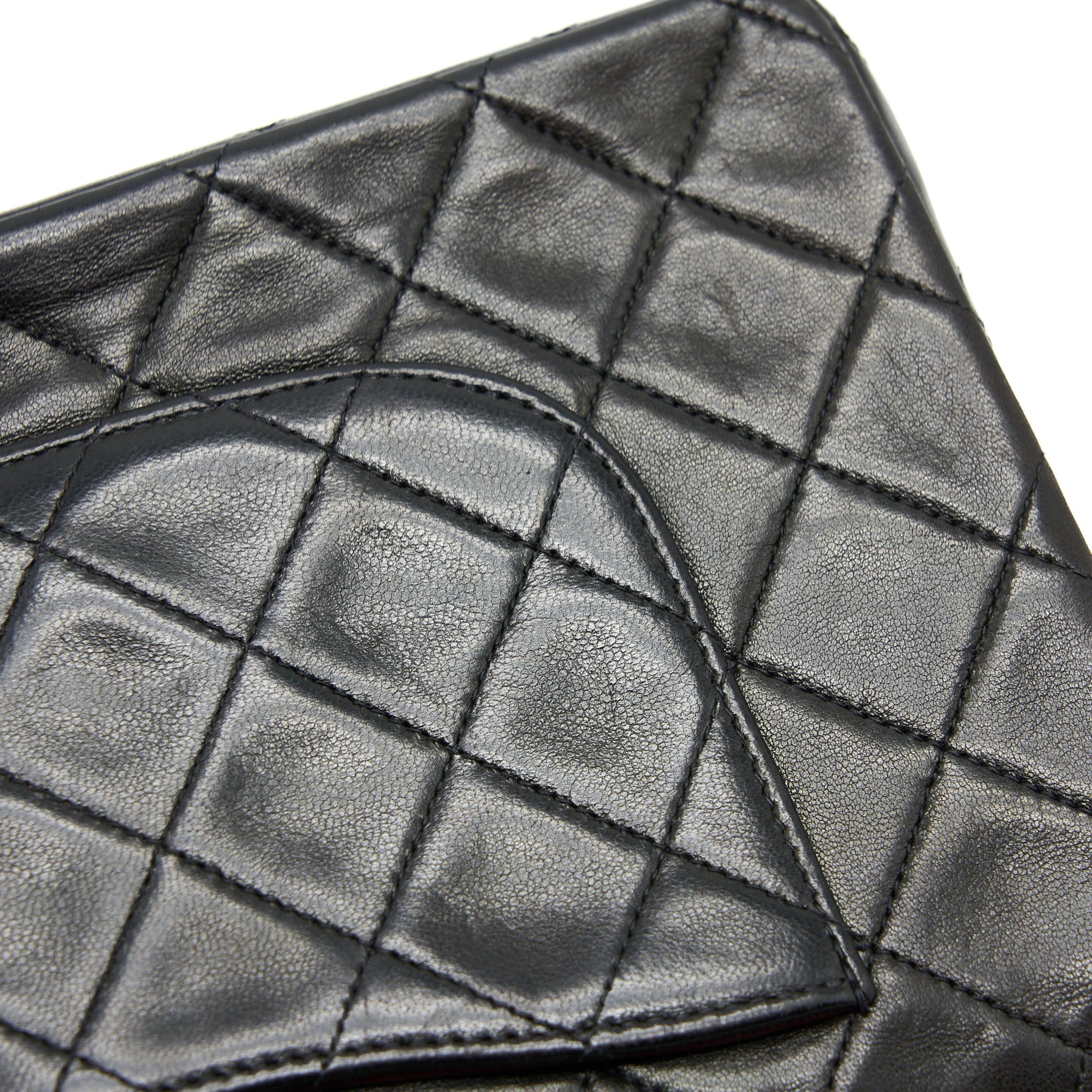 Chanel Vintage Classic Double Flap Bag Lambskin Black