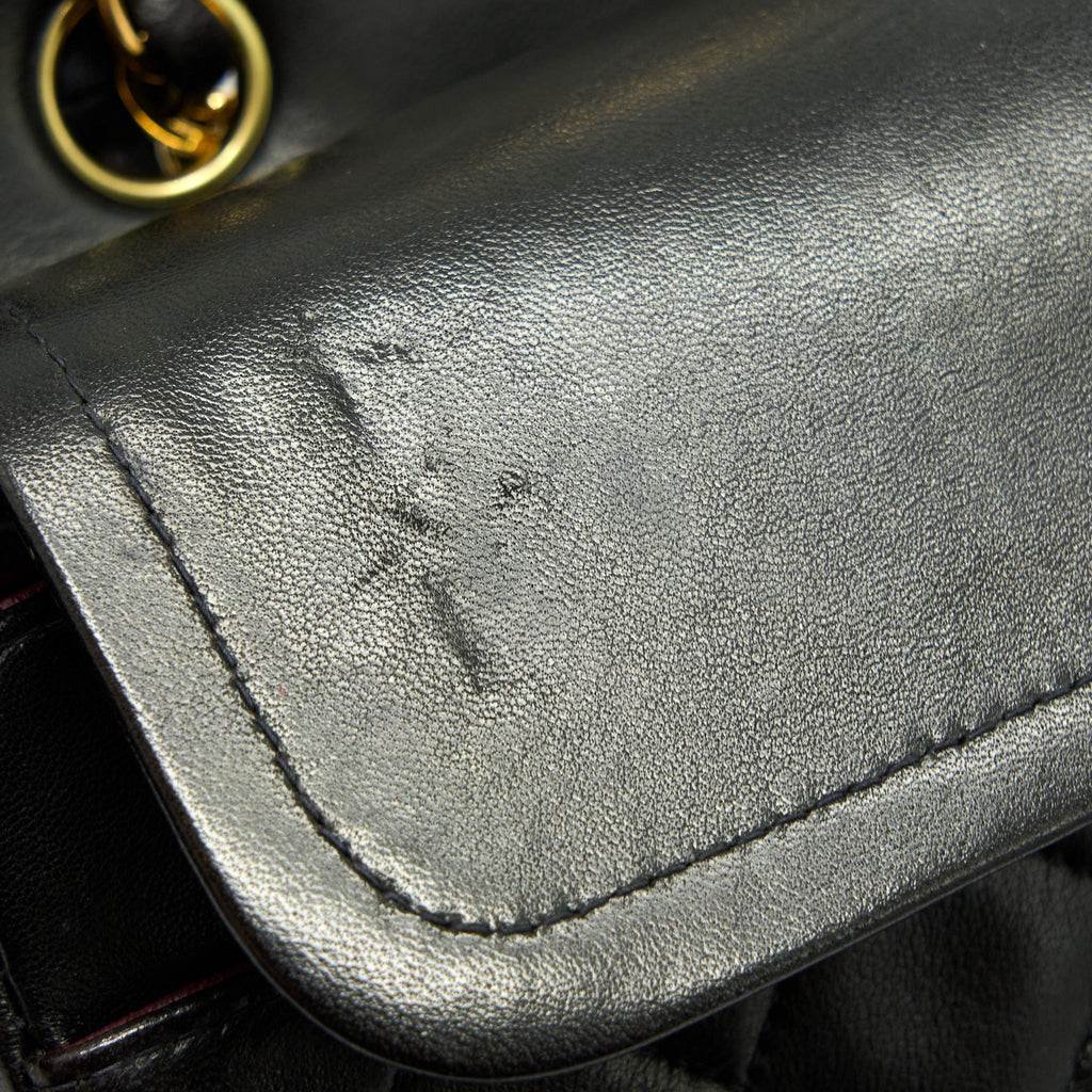 Chanel Vintage Classic Double Flap Bag Lambskin Black