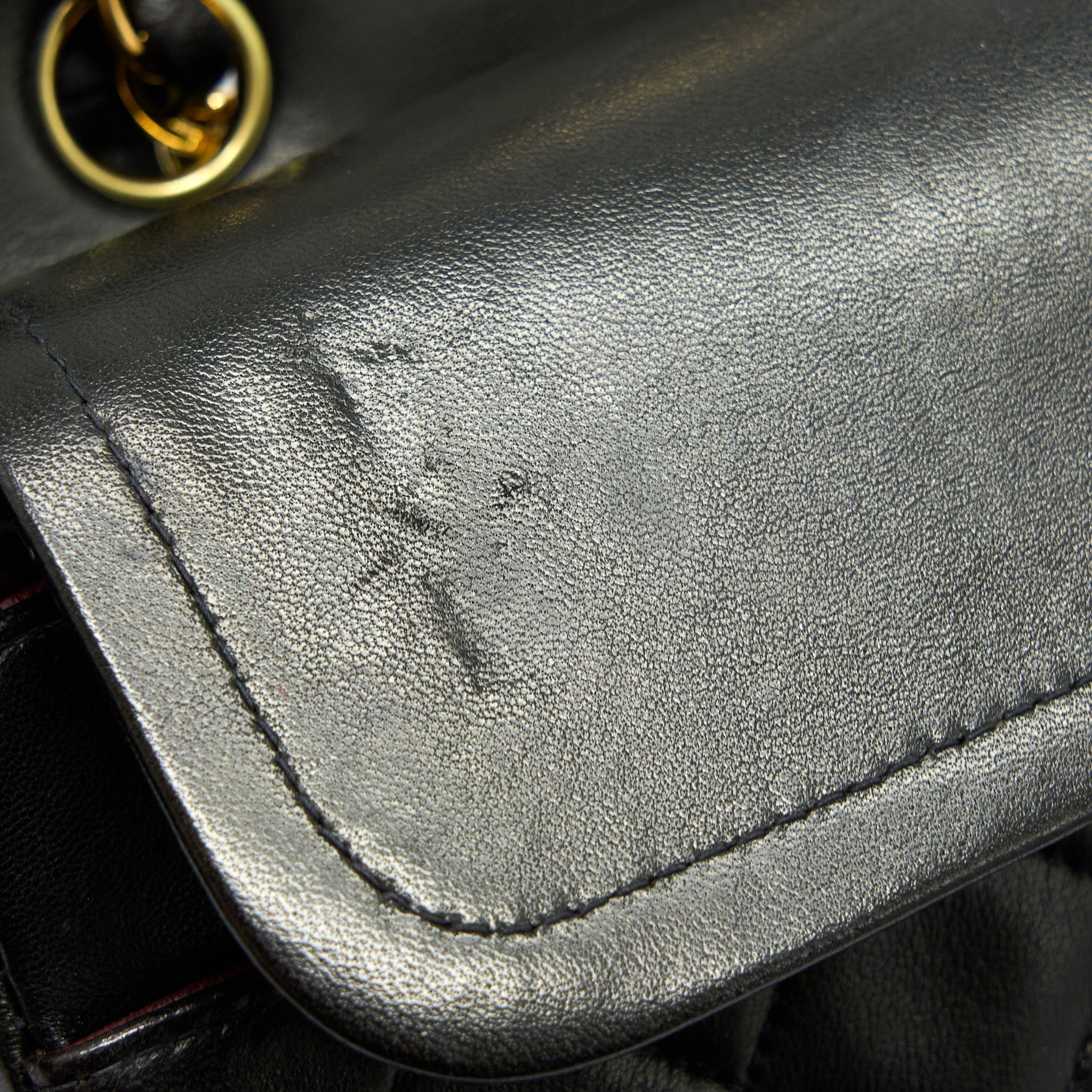 Chanel Vintage Classic Double Flap Bag Lambskin Black
