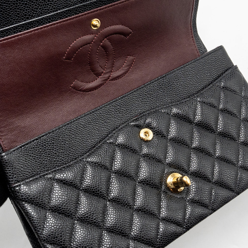 Chanel Medium Classic Double Flap Bag Caviar black