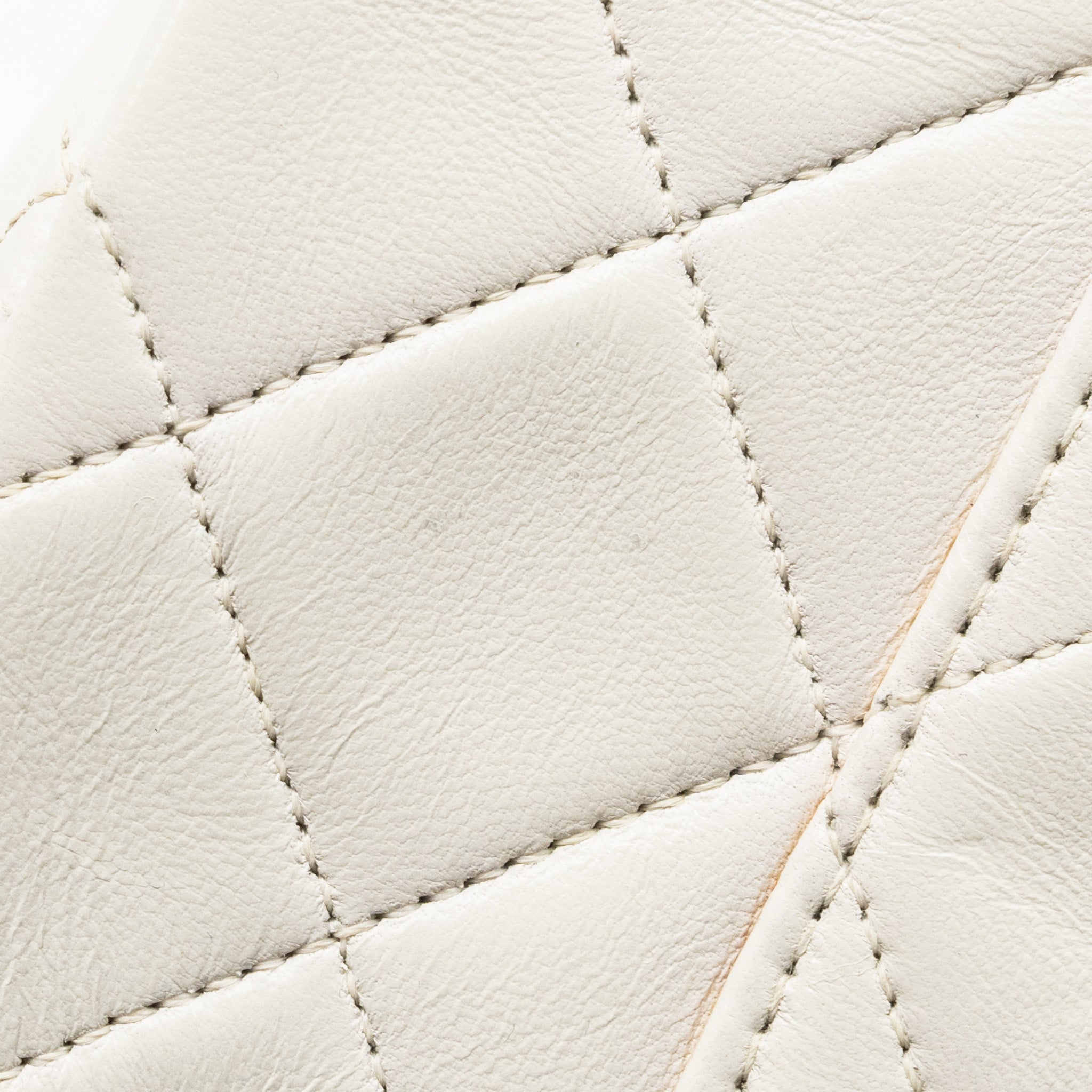 Chanel vintage Medium Classic Double Flap Bag Lambskin White