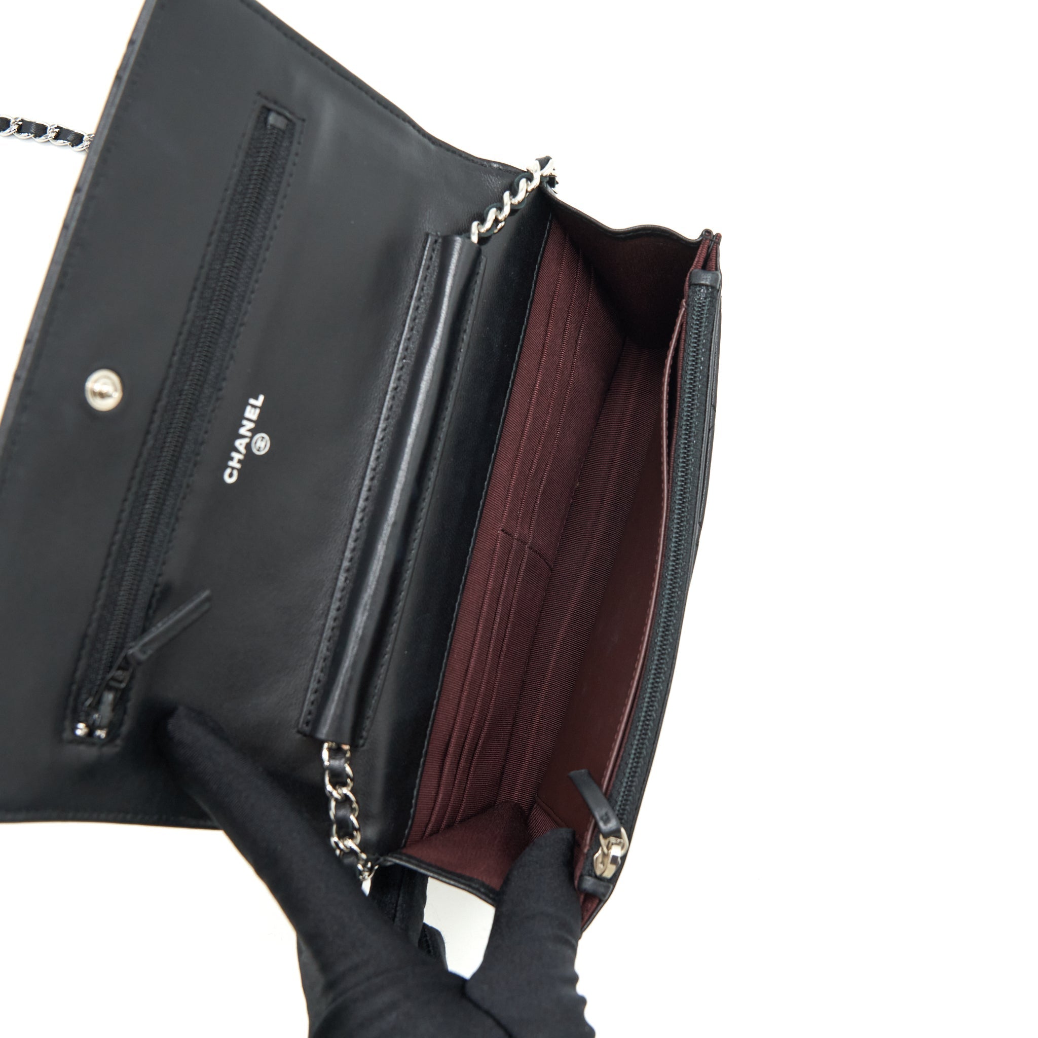 Chanel Classic Wallet On Chain Lambskin Black
