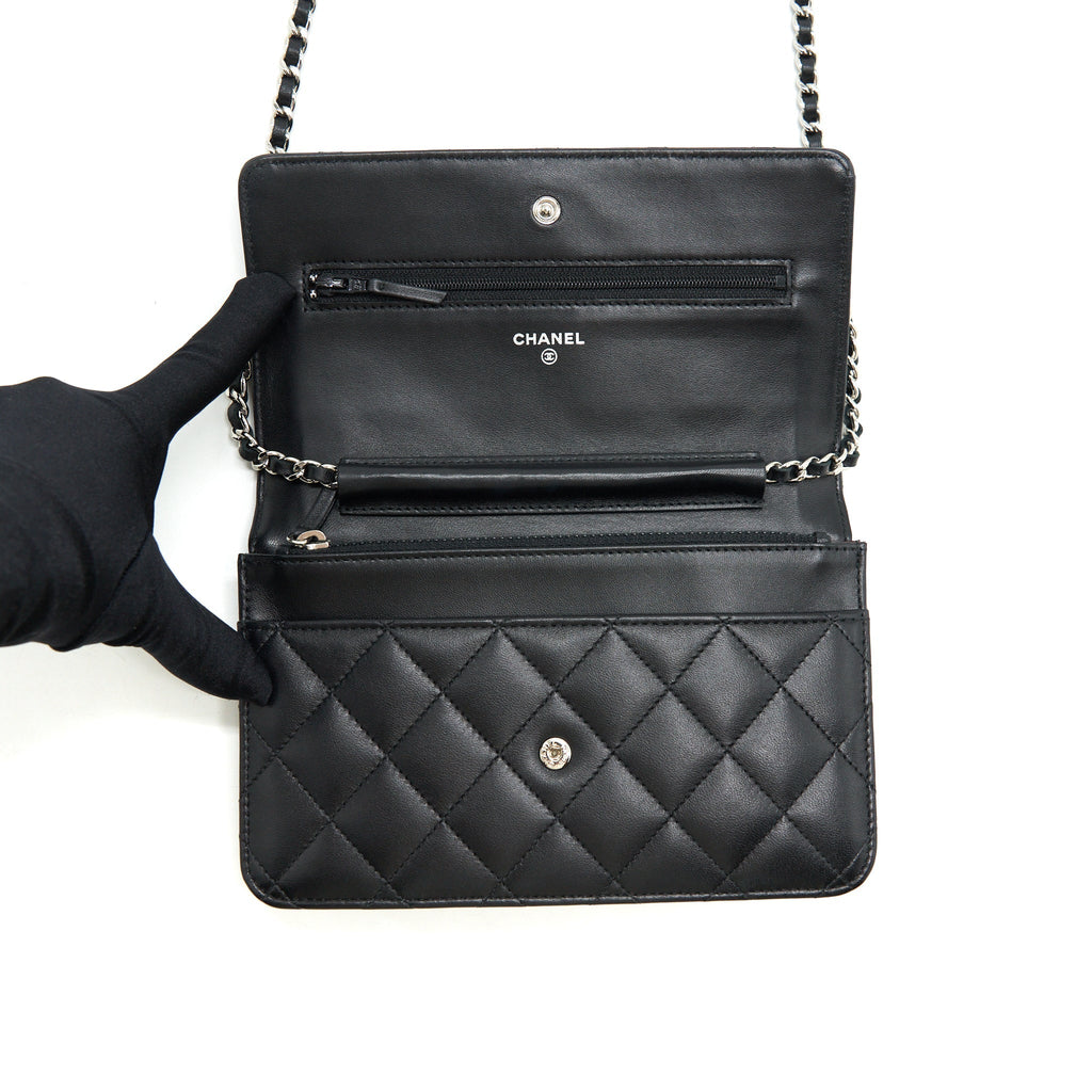 Chanel Classic Wallet On Chain Lambskin Black