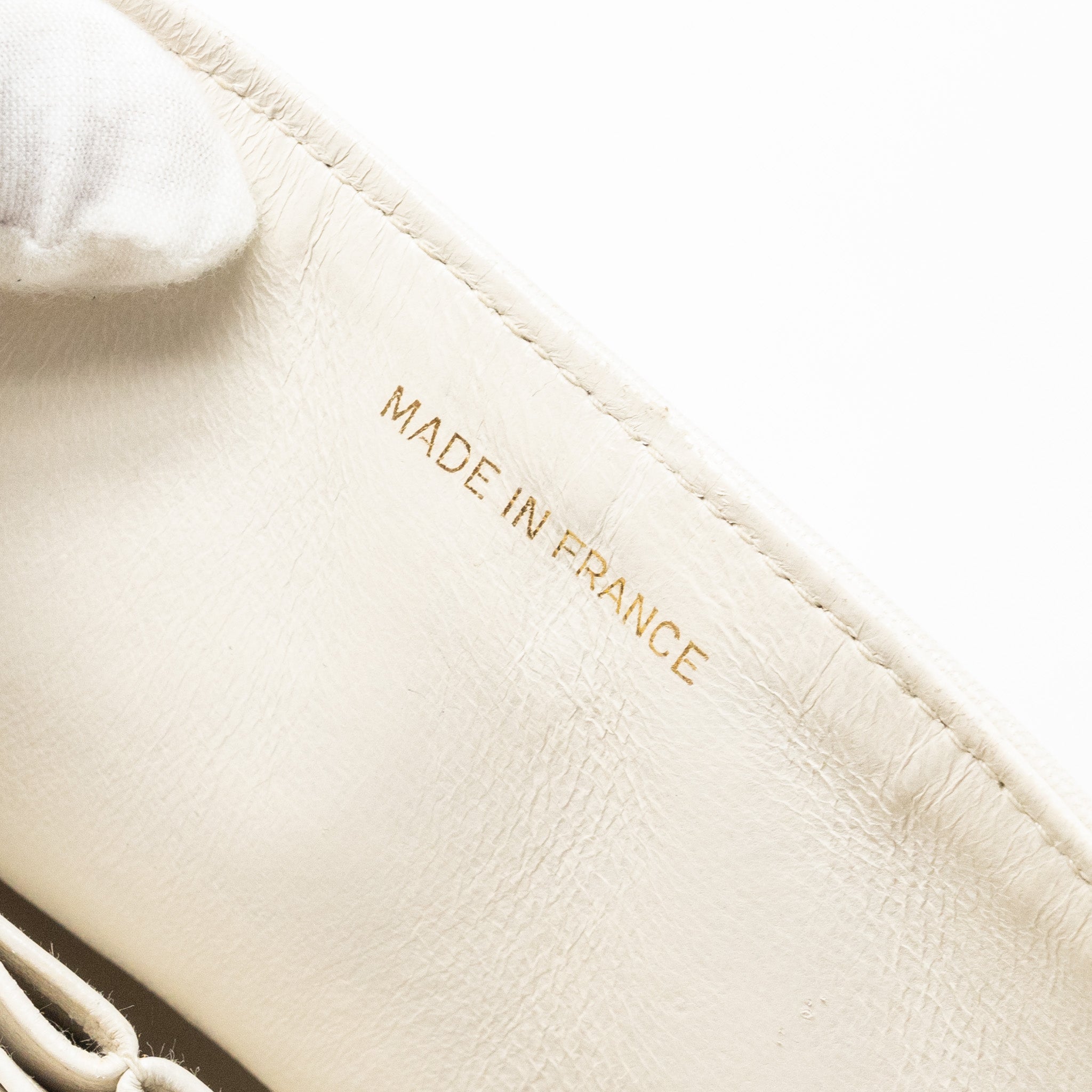 Chanel vintage Medium Classic Double Flap Bag Lambskin White