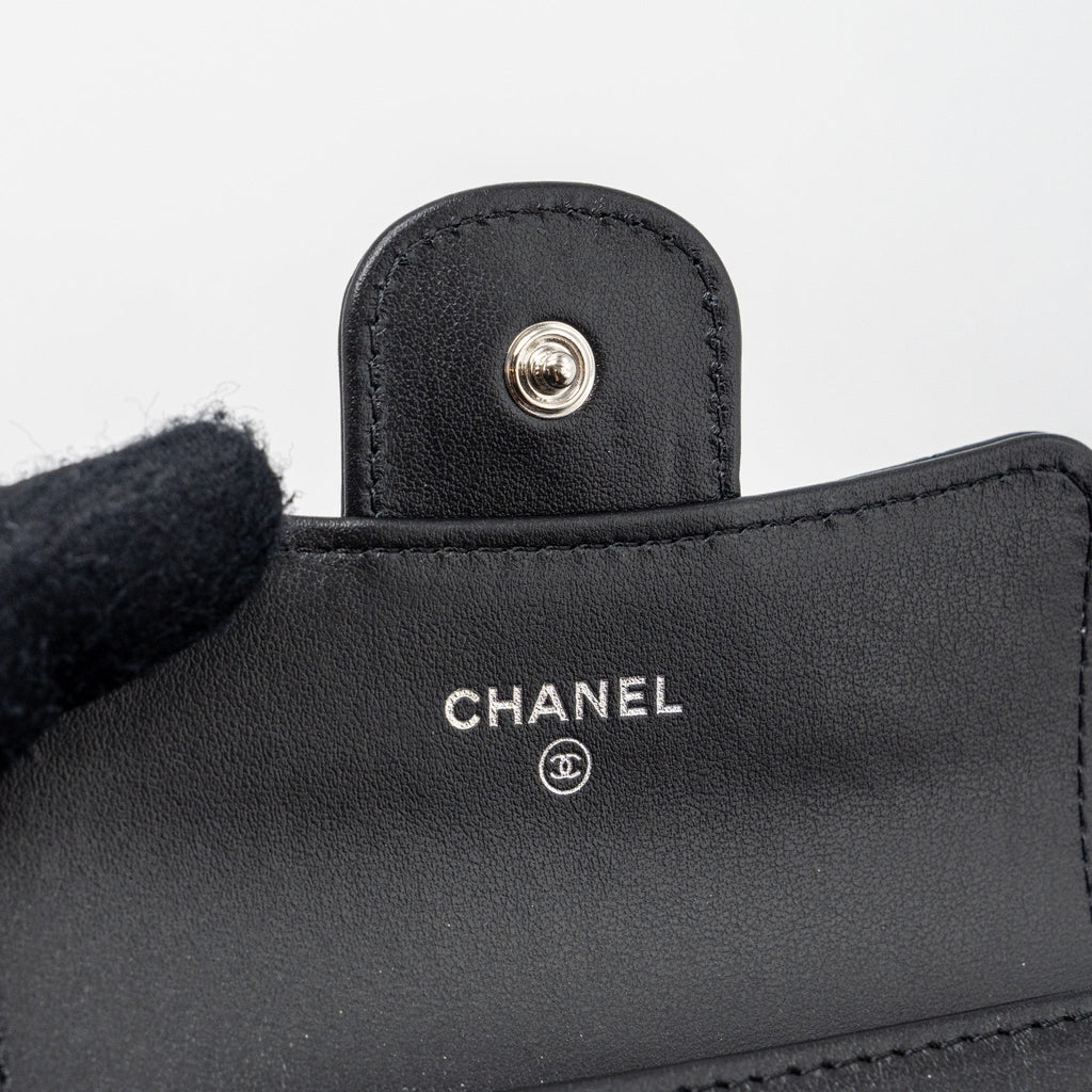 Chanel 2.55 Reissue Flap Card Holder Aged Calfskin Black  (microchip)