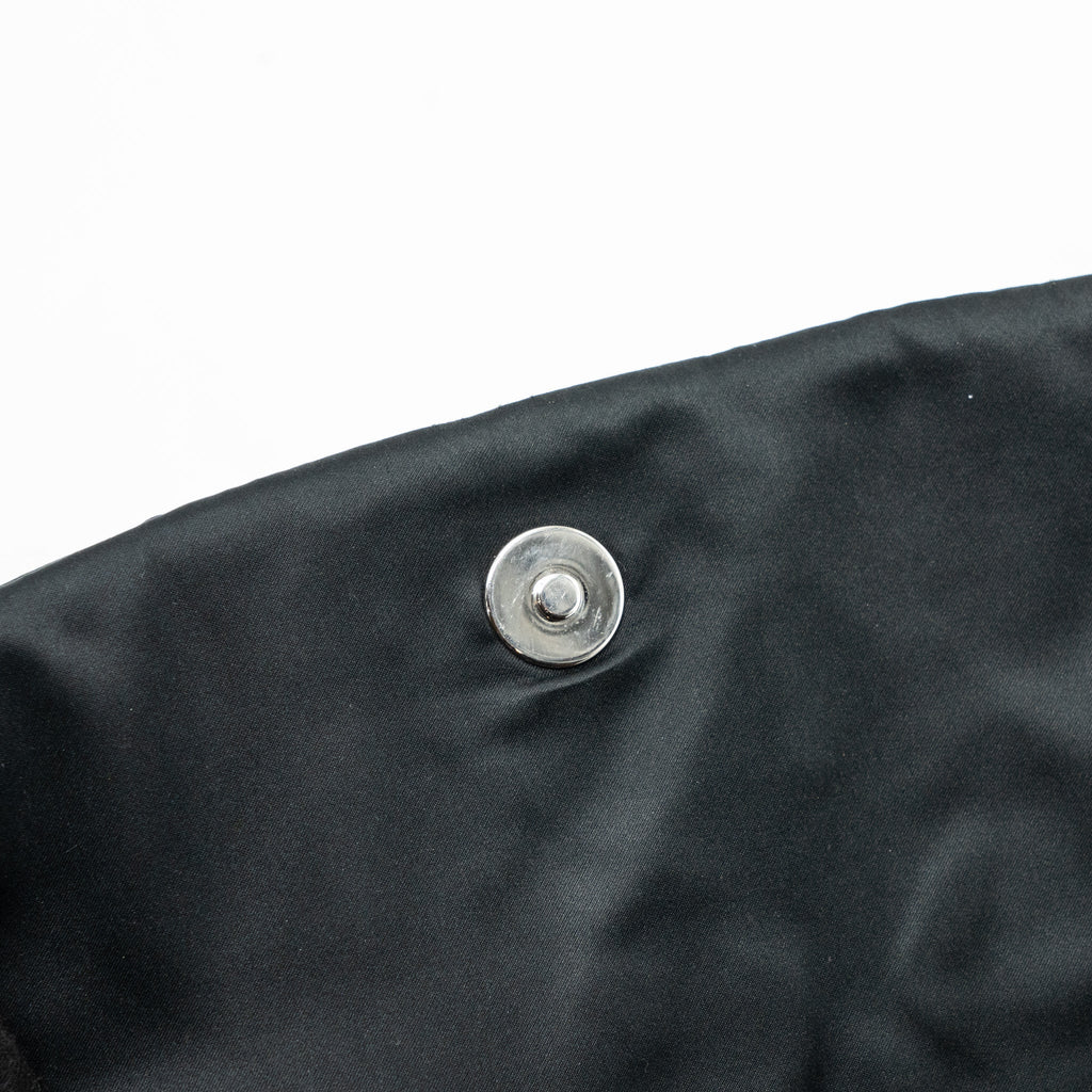 Chanel quilted flap shoulder bag nylon black
