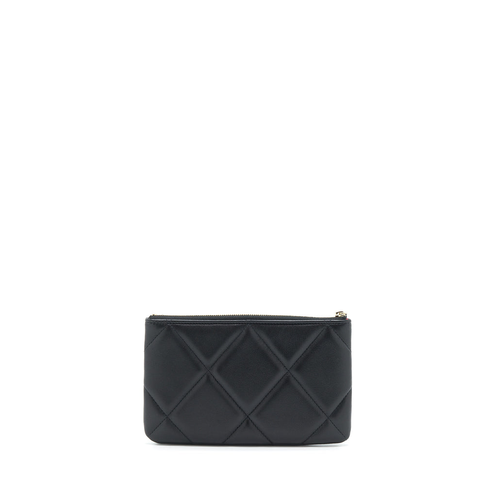 Chanel 19 Pouch Lambskin Black