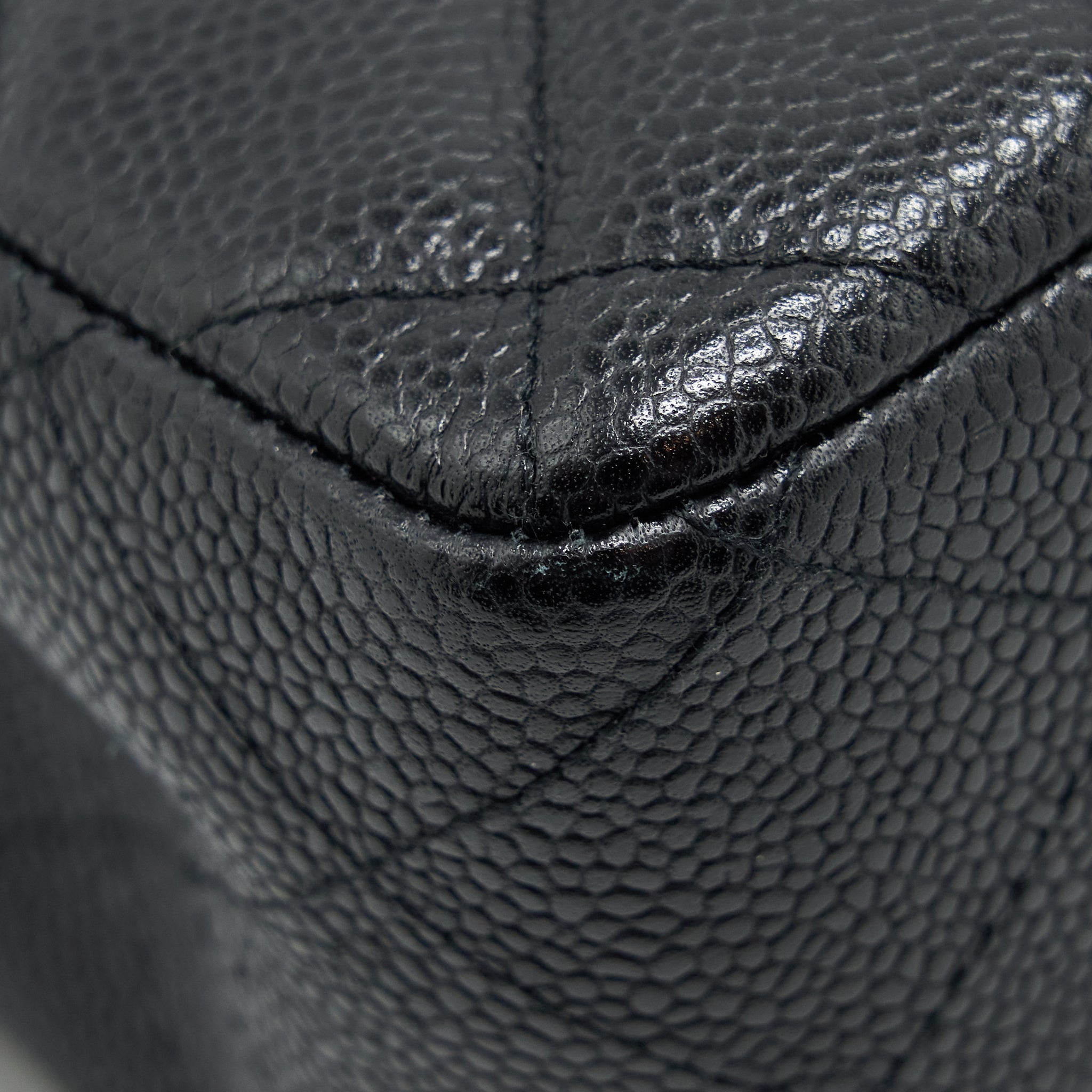 Chanel Jumbo Single Flap Bag Caviar Black