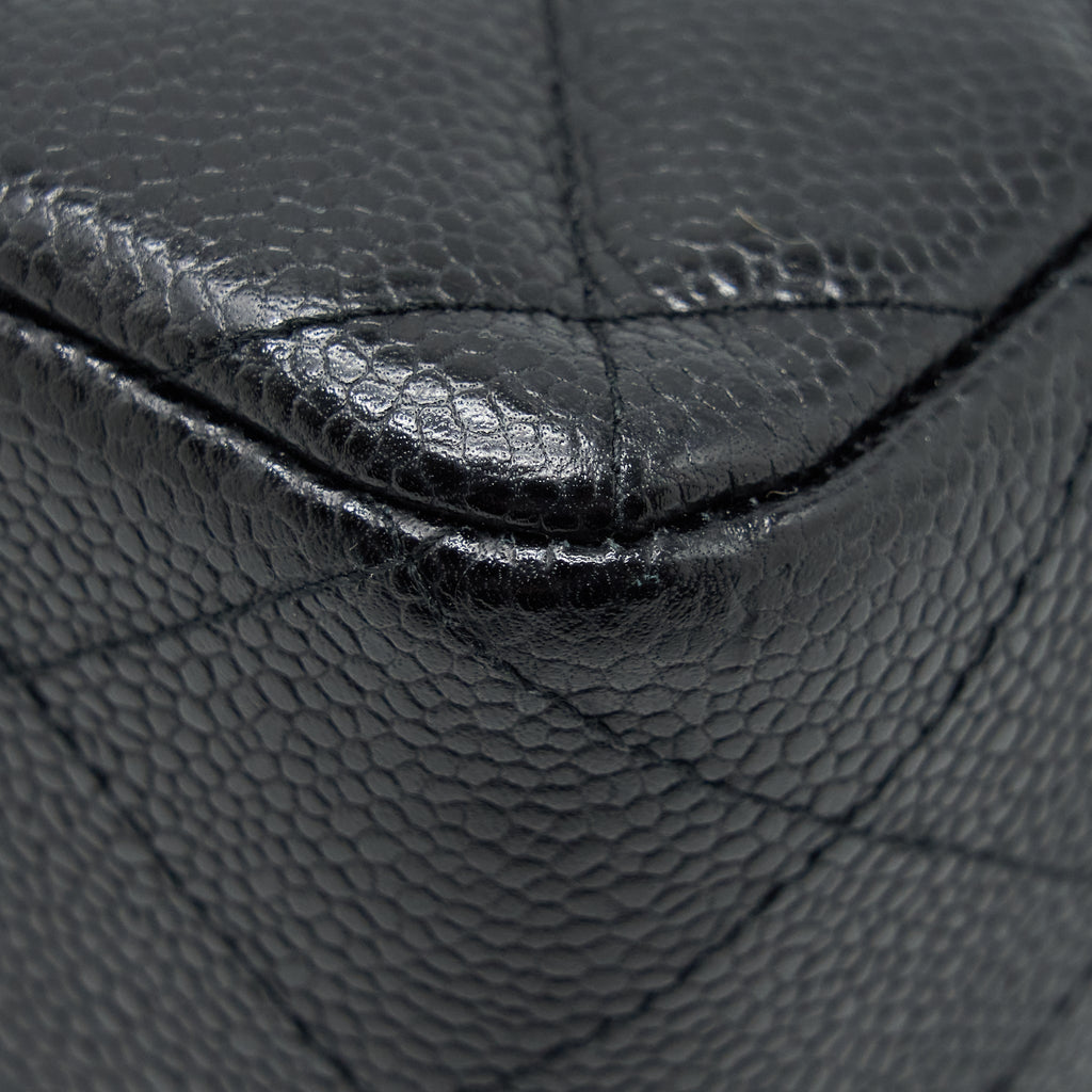 Chanel Jumbo Single Flap Bag Caviar Black