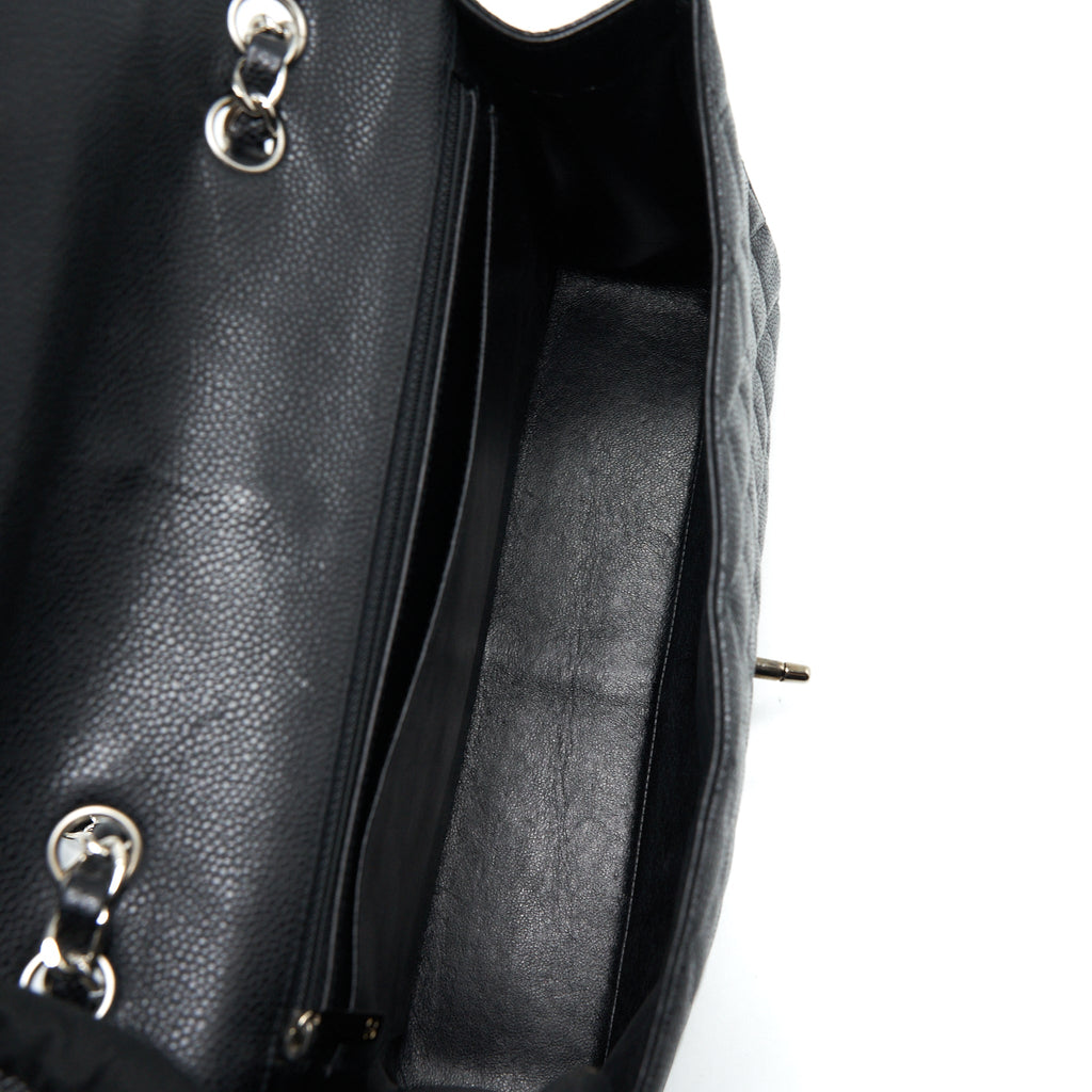 Chanel Jumbo Single Flap Bag Caviar Black