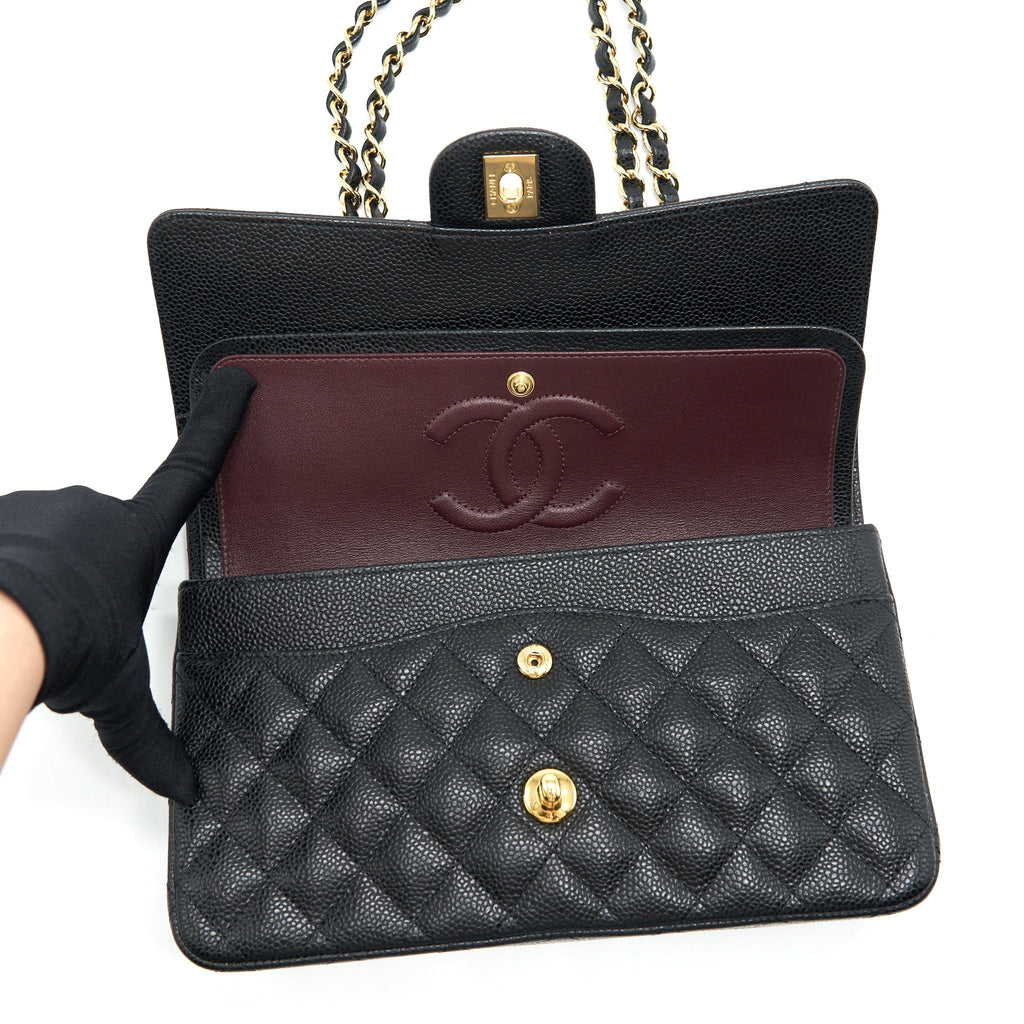 Chanel Medium Classic Flap Bag Caviar Black