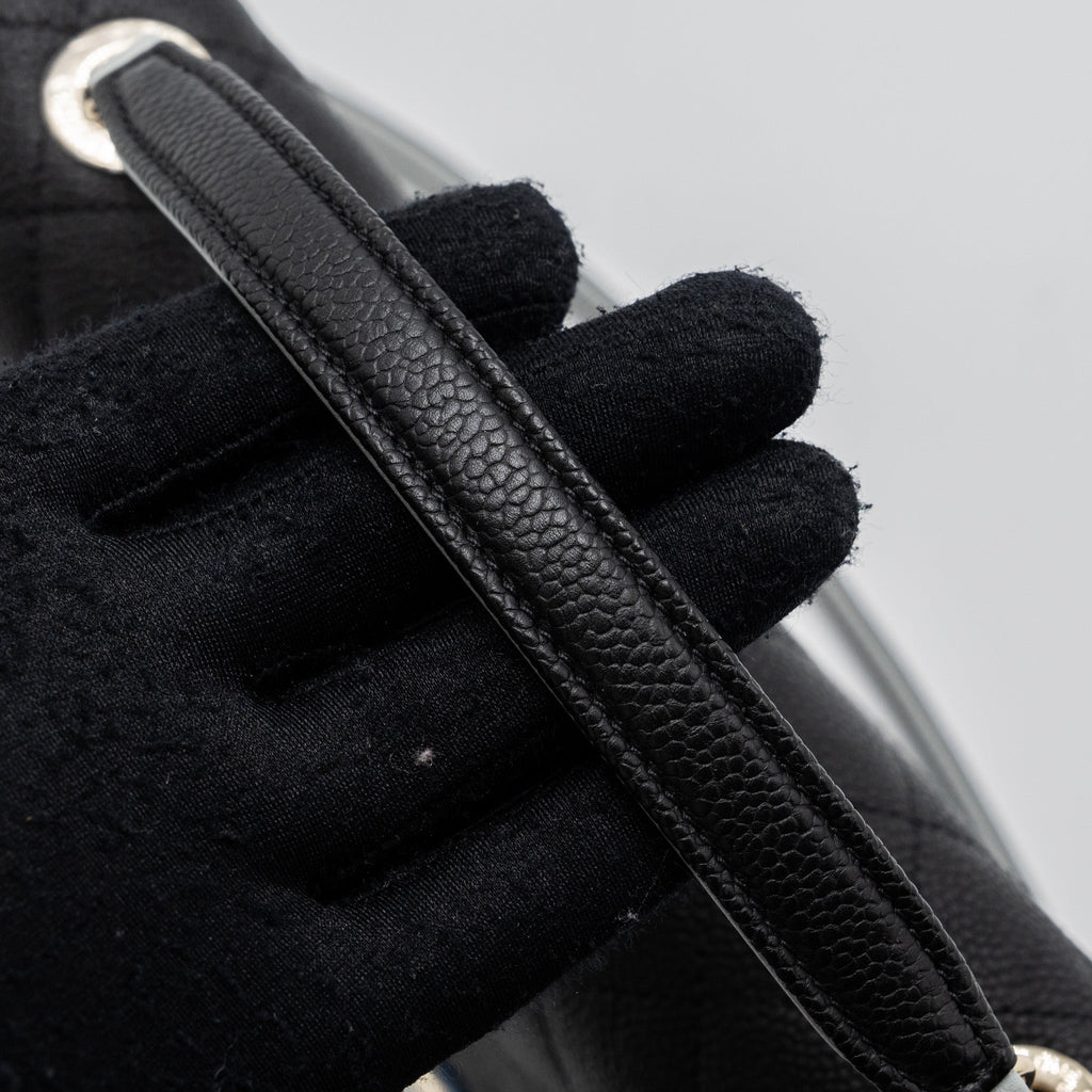 Chanel Flap Bag with handle Caviar Black/Multicolour L