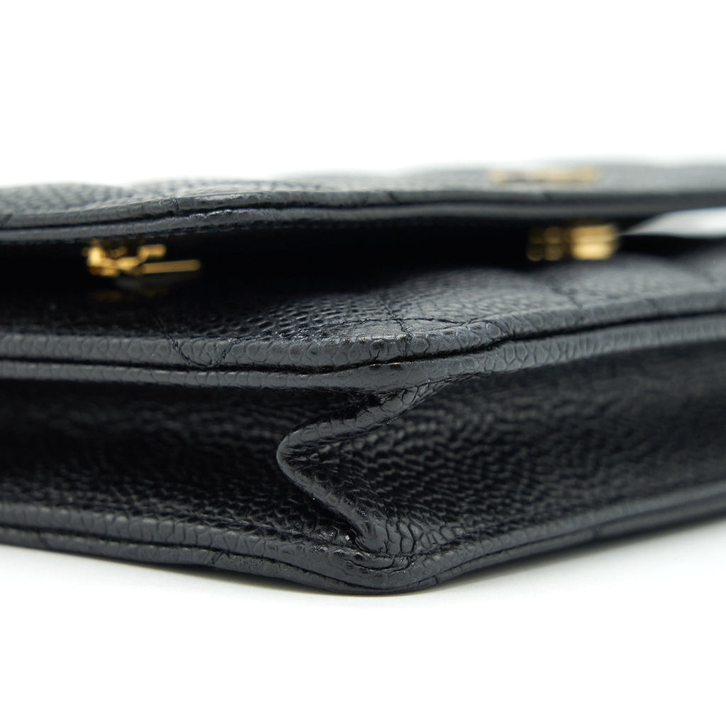 Chanel Classic Wallet On Chain Caviar Black