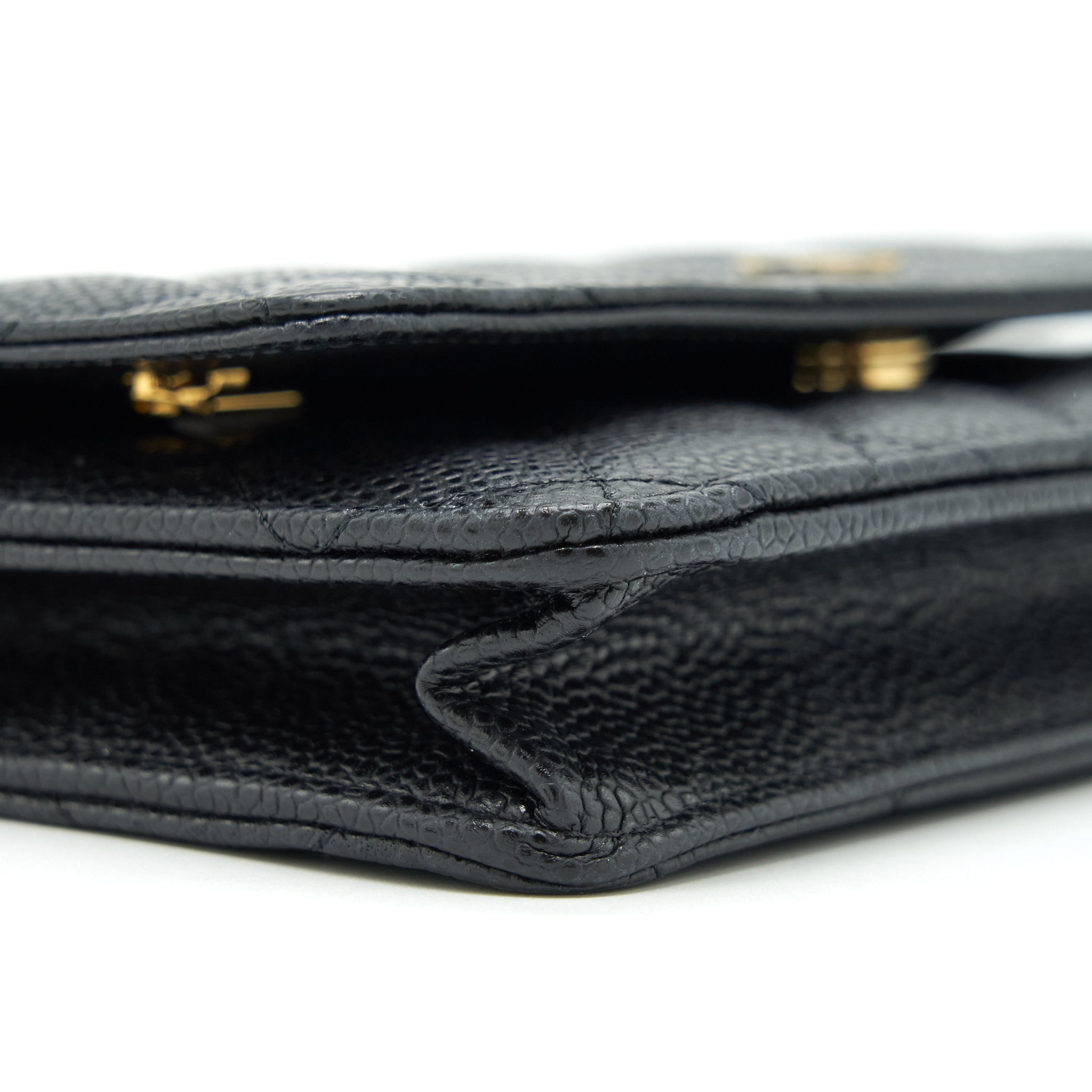 Chanel Classic Wallet On Chain Caviar Black