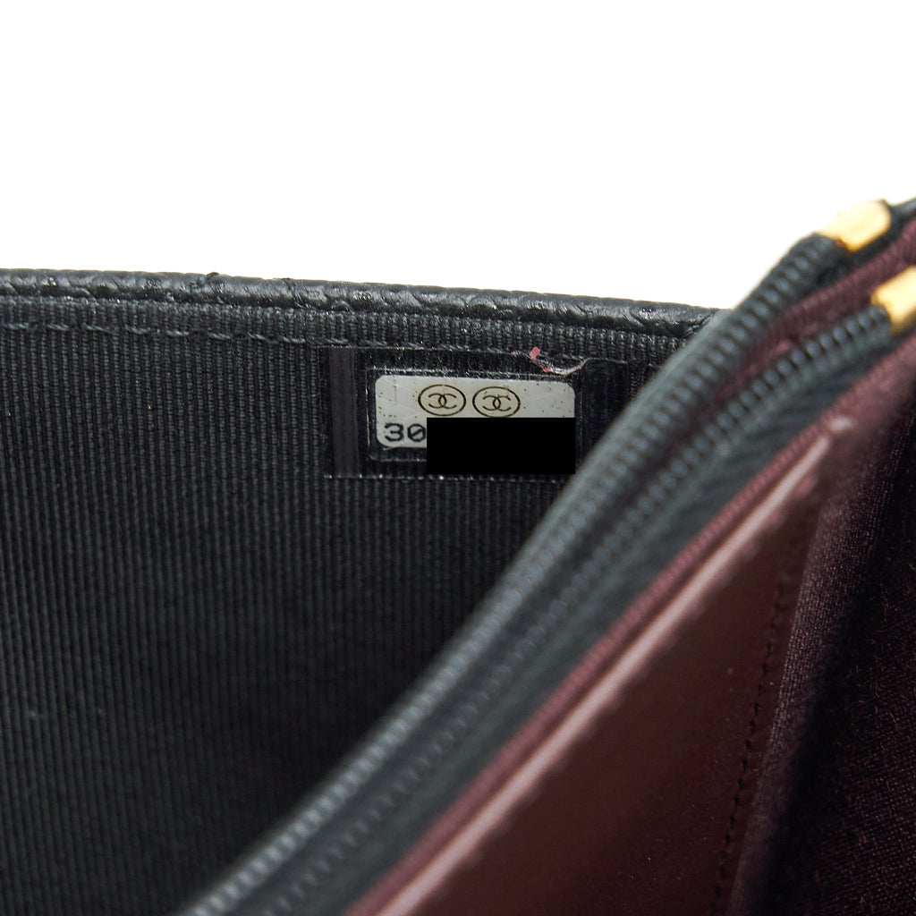 Chanel Classic Wallet On Chain Caviar Black