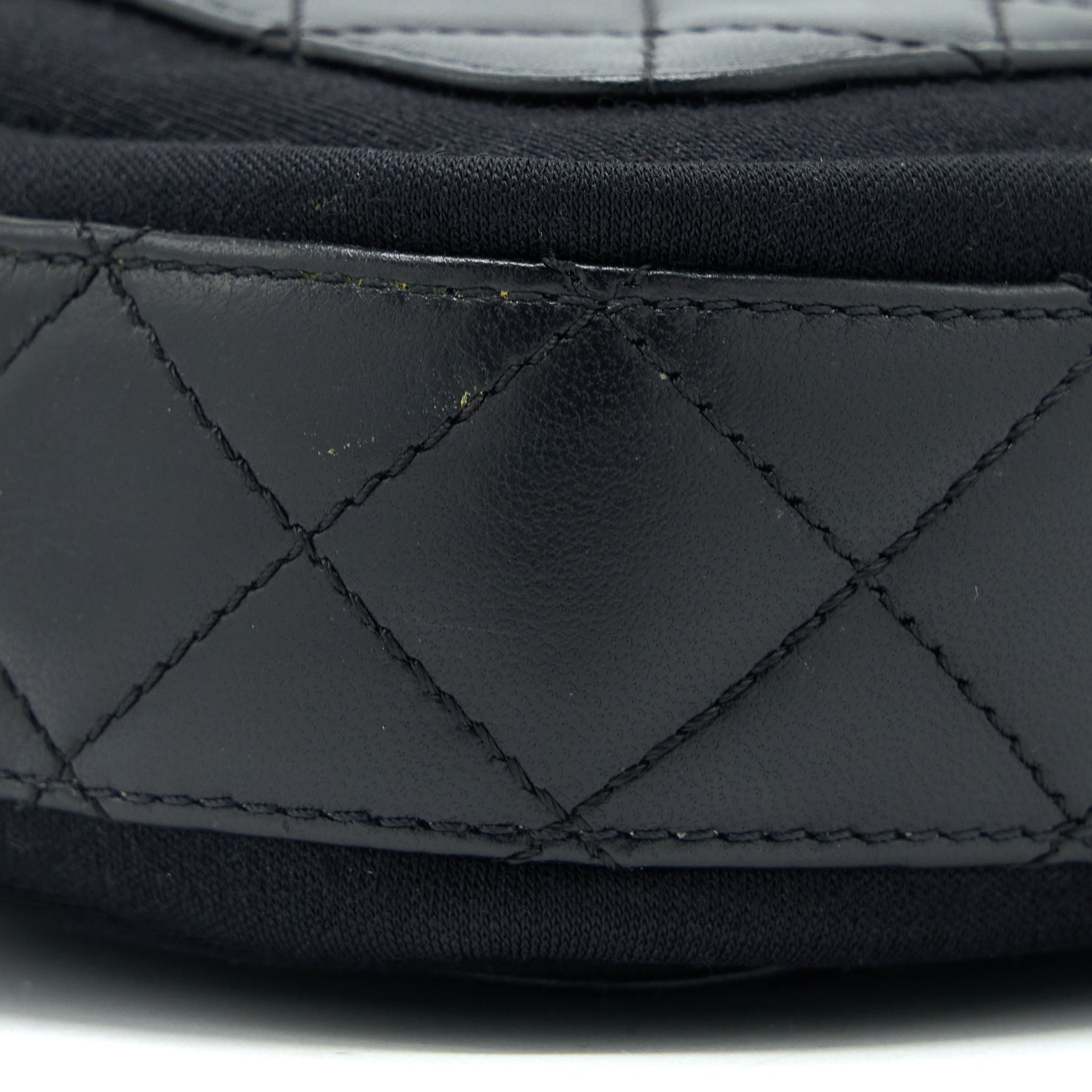 Chanel Camera Bag Leather/ Canvas Black