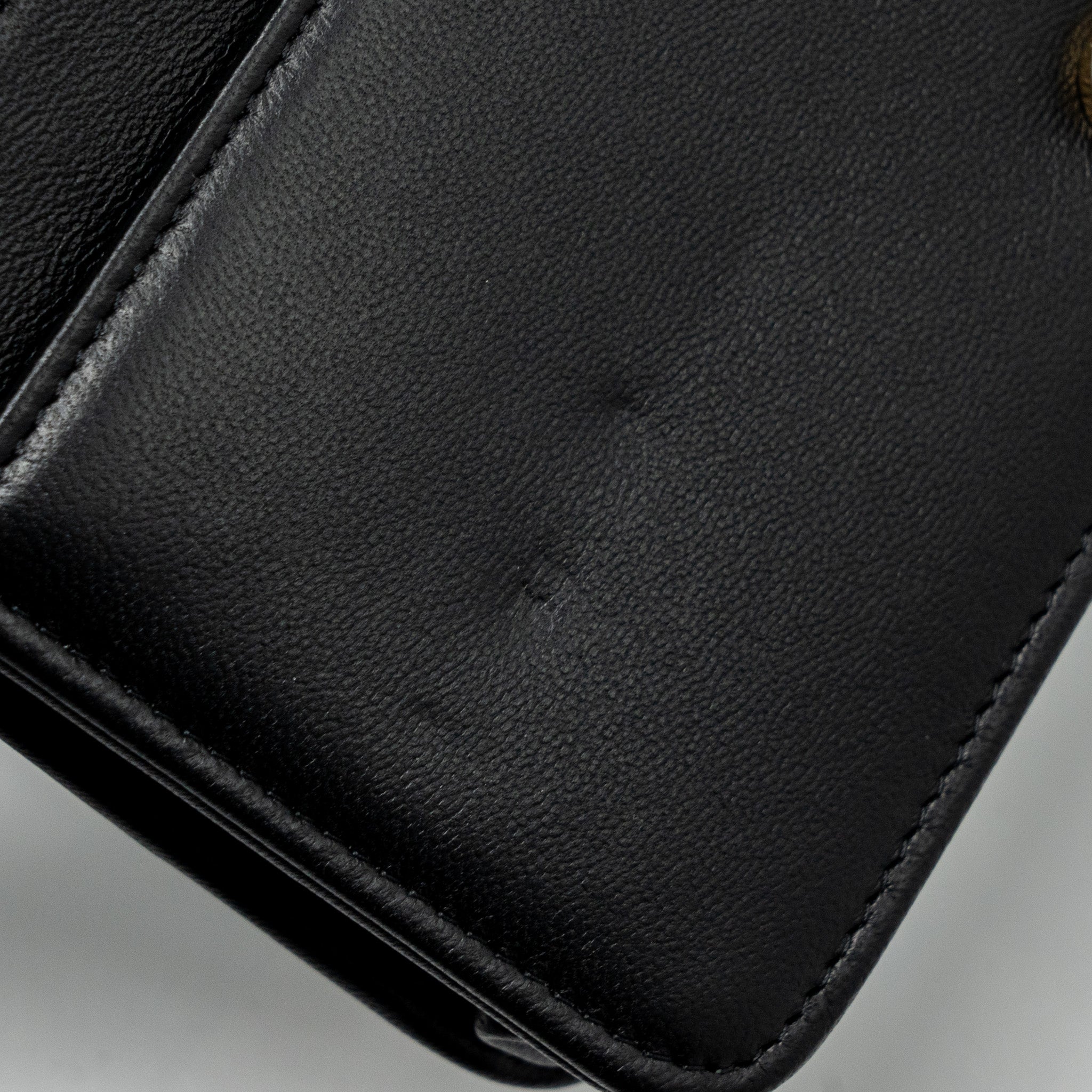 Chanel Boy Wallet On Chain Lambskin Black (Microchip)
