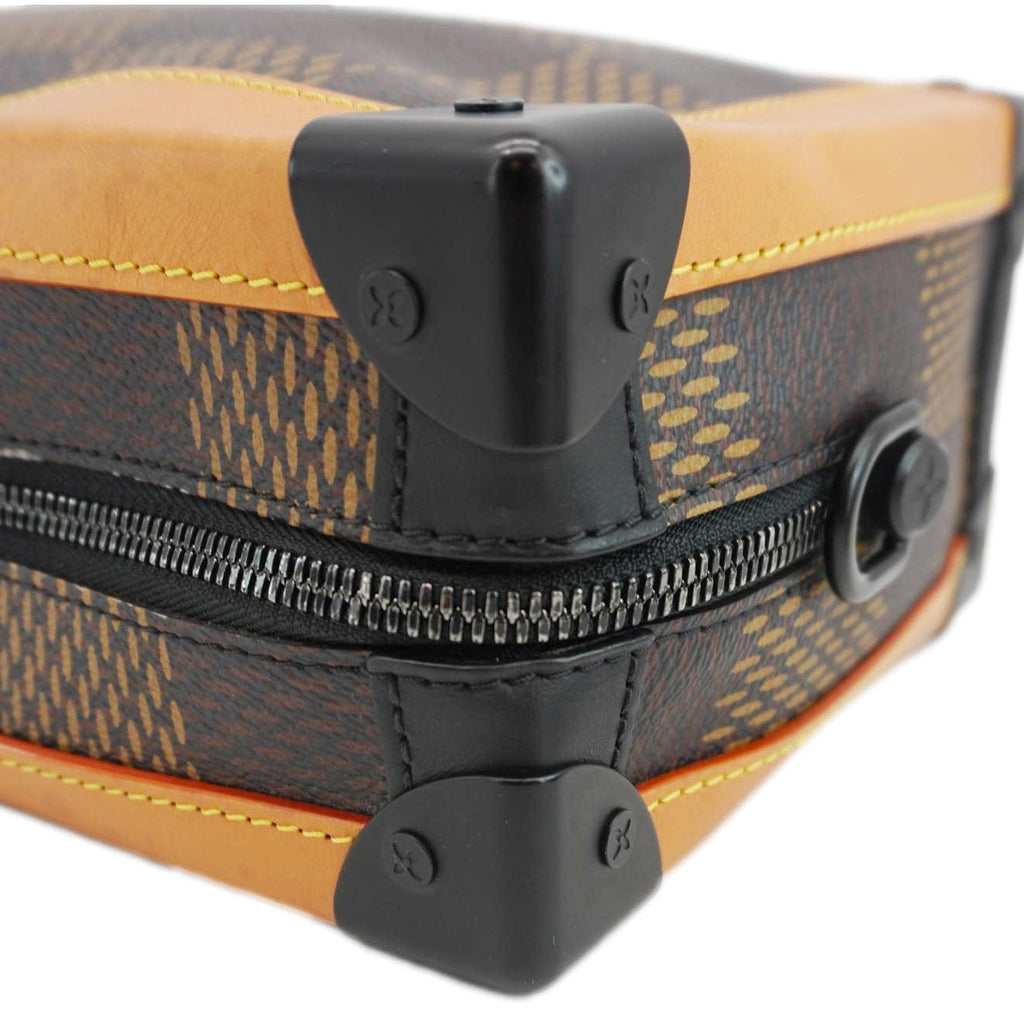 LOUIS VUITTON X NIGO Soft Trunk Giant Damier Ebene Monogram Shoulder Bag Brown