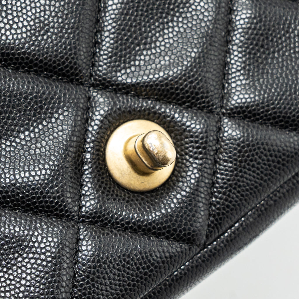 Chanel Mini Twist Your Button Flap Bag Caviar Black (Microchip)