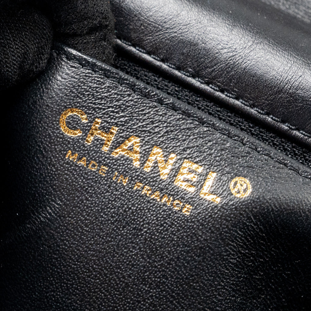 Chanel Mini 2.55 Reissue Flap Bag Aged Calfskin Black