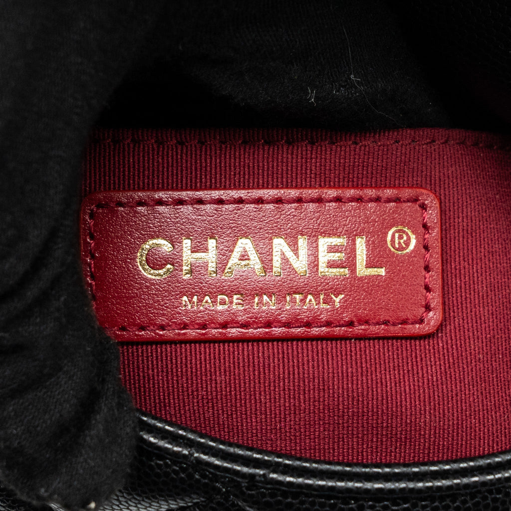 Chanel Mini Twist Your Button Flap Bag Caviar Black (Microchip)