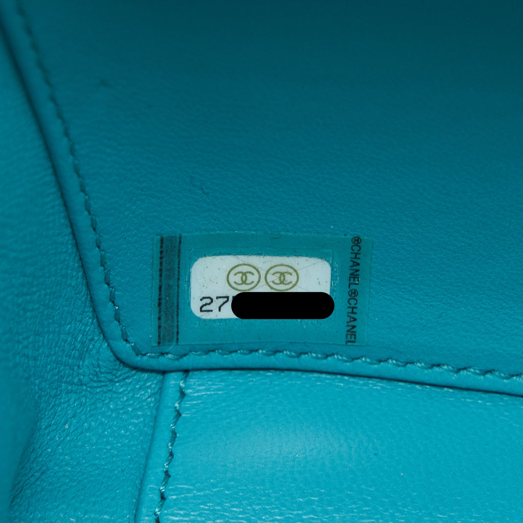 Chanel 19K Ski Gondola Evening Bag Light Blue