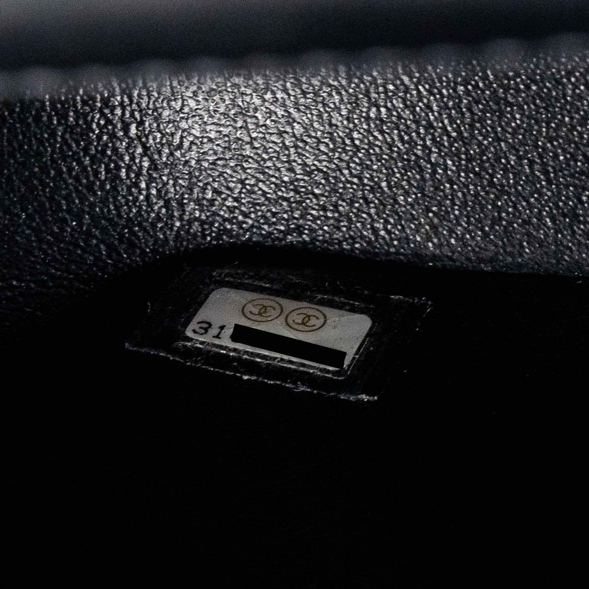 Chanel Mini Rectangular Flap Bag Lambskin Black L