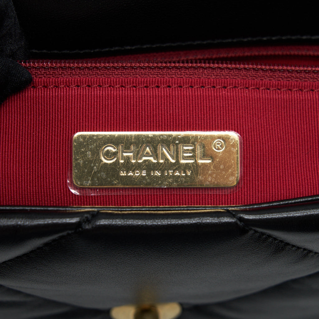 Chanel Small 19 Bag Lambskin Black