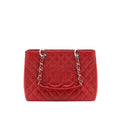 Chanel Grand Shopping Tote caviar Red with